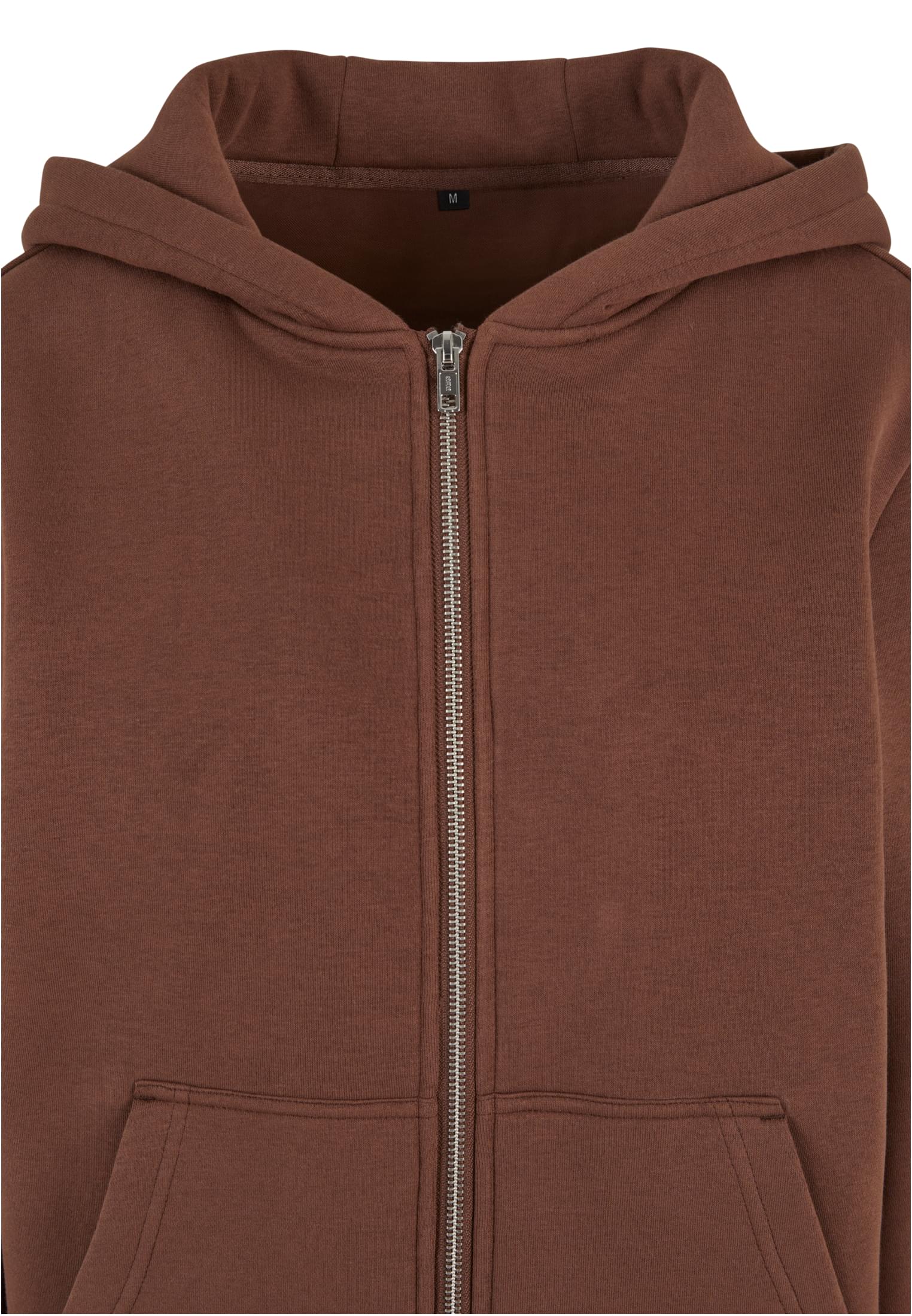 Ladies Fluffy Zip Hoody chocolatebrown | chocolatebrown