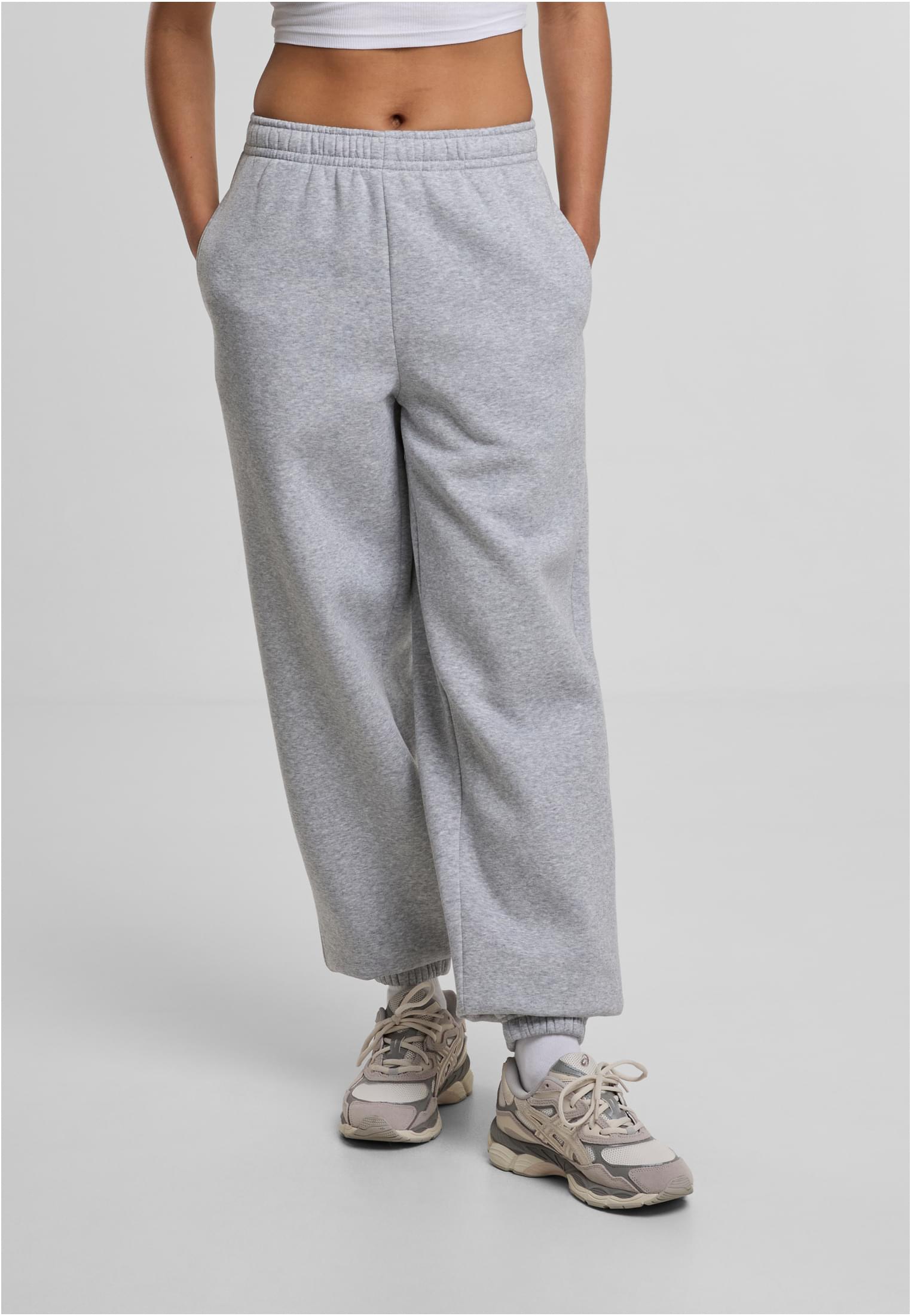 Ladies Fluffy Sweatpants heathergrey | heathergrey