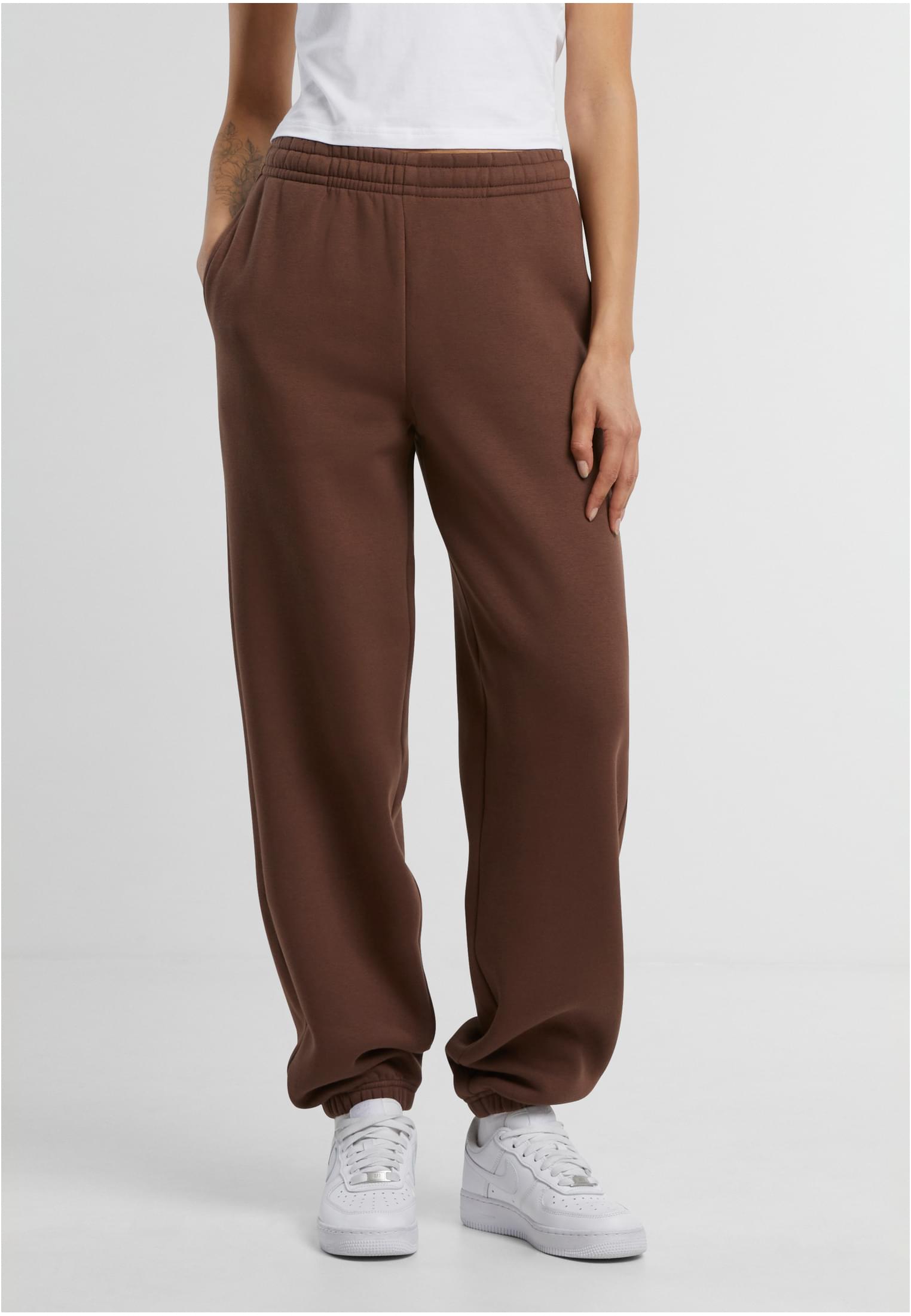 Ladies Fluffy Sweatpants chocolatebrown | chocolatebrown