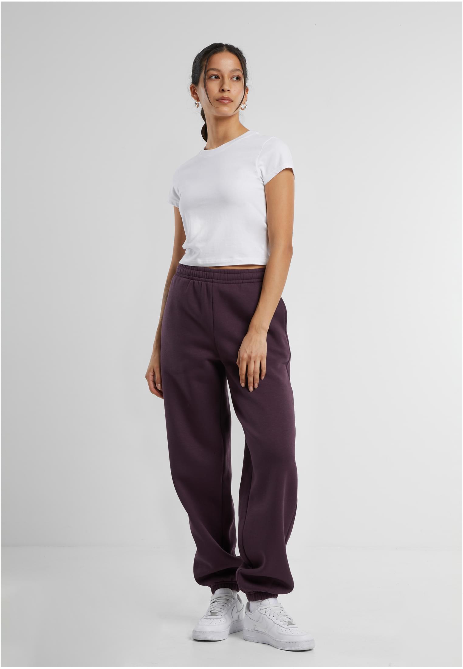 Ladies Fluffy Sweatpants plumpurple | plumpurple