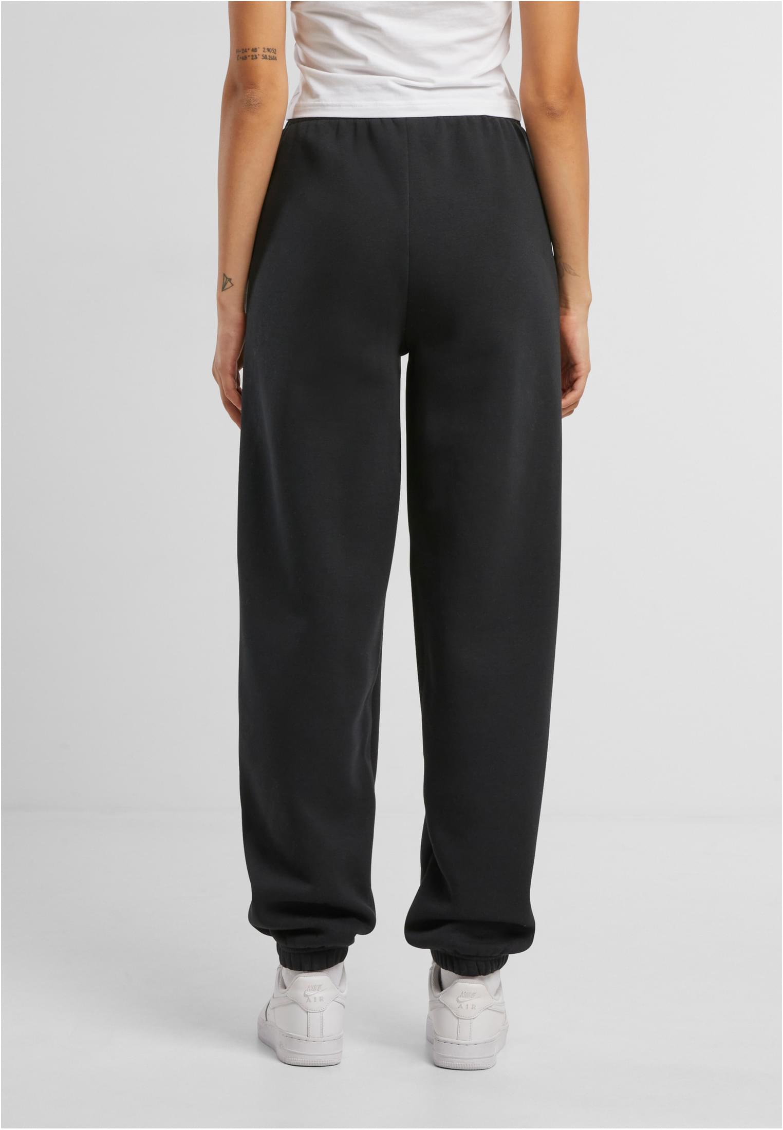 Ladies Fluffy Sweatpants black | black
