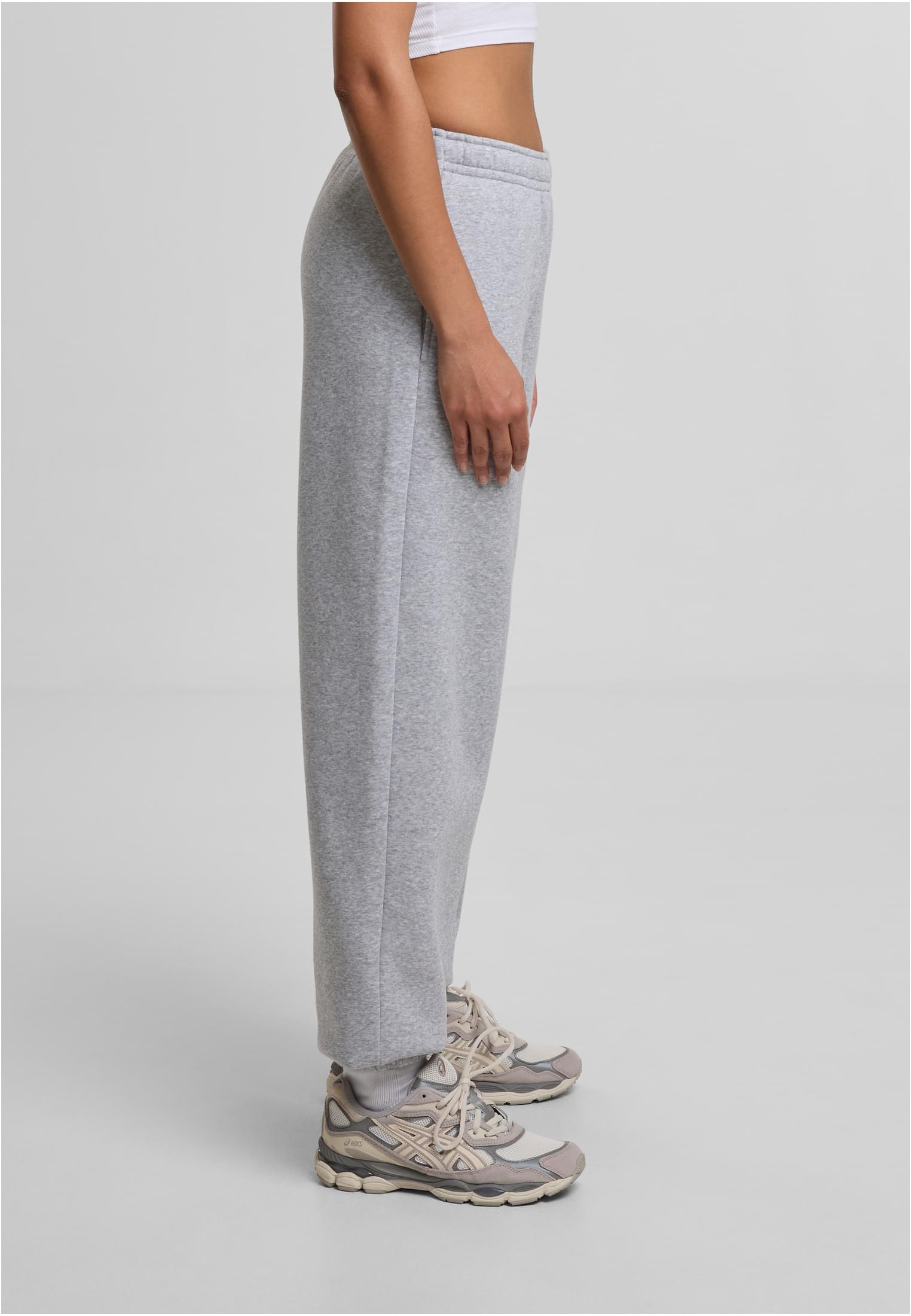 Ladies Fluffy Sweatpants heathergrey | heathergrey