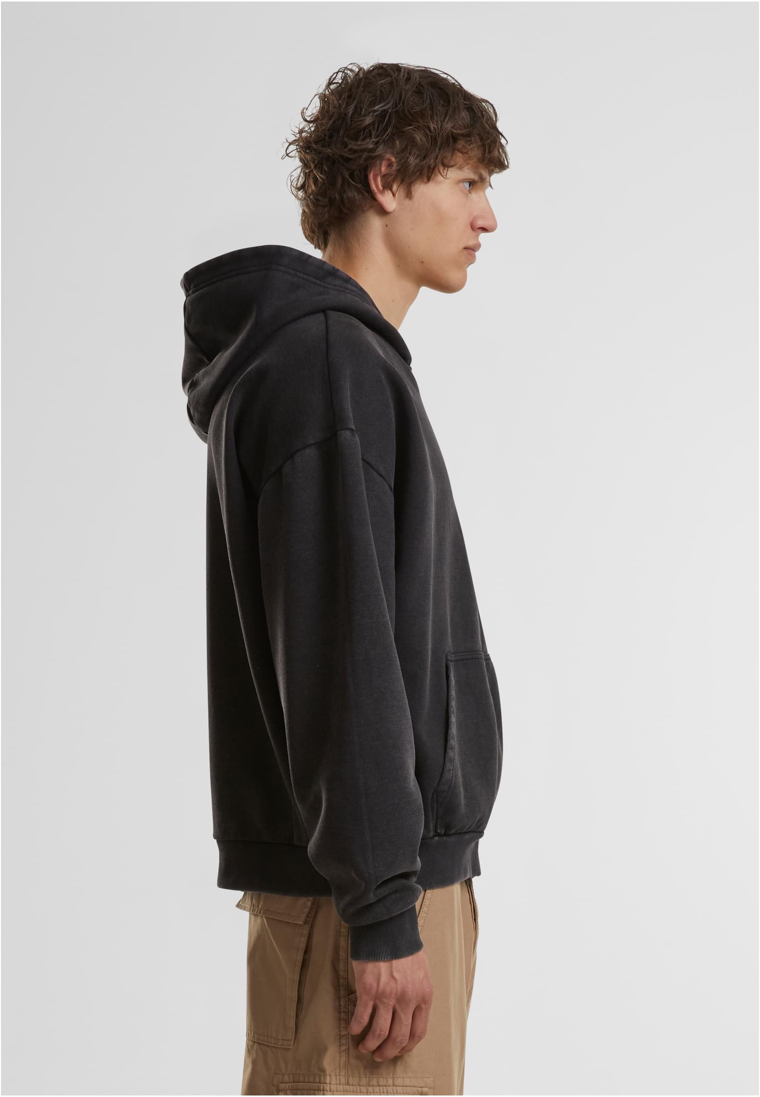 Vintage Heavy Zip Hoodie black | black