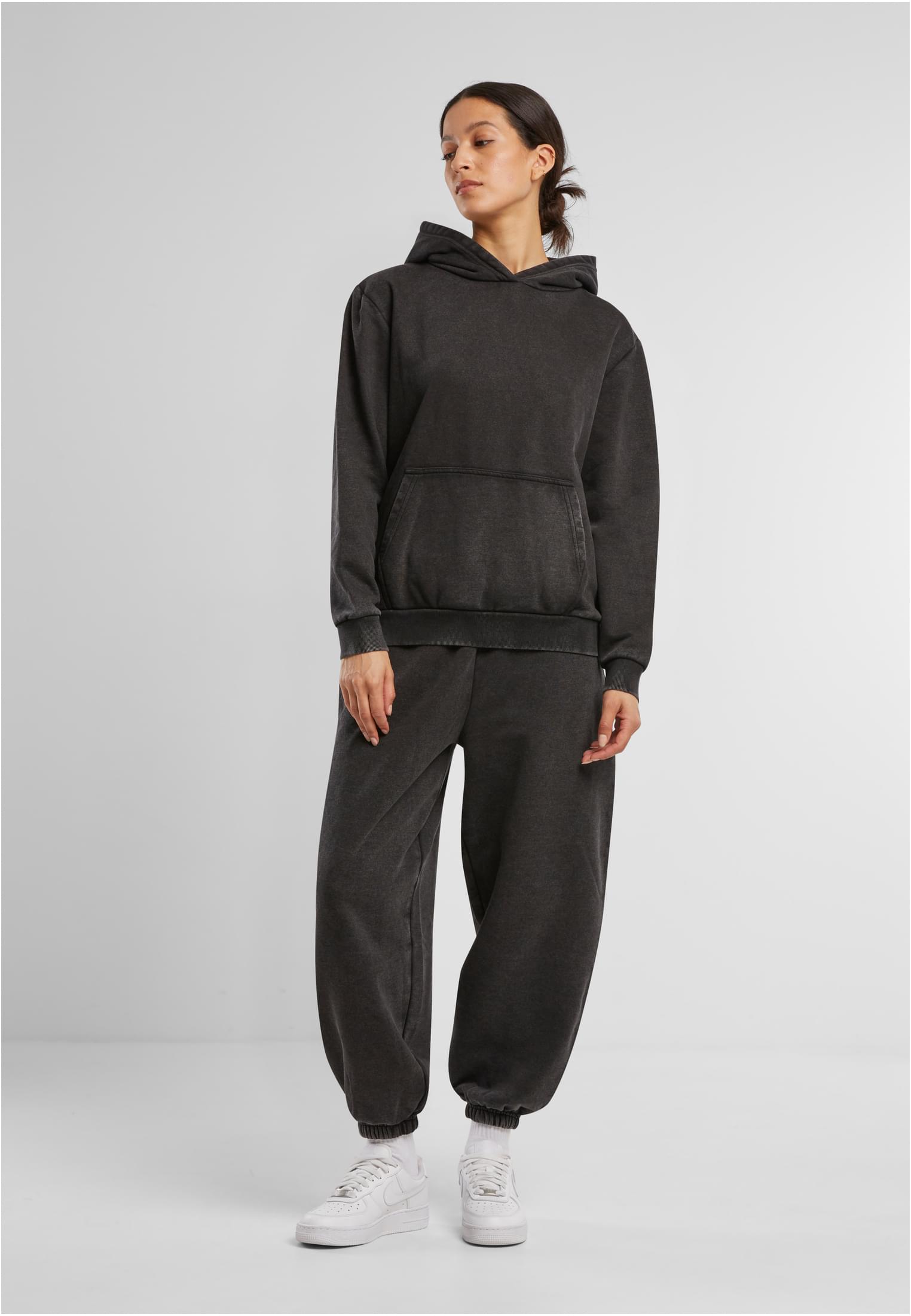 Ladies Vintage Heavy Hoody black | black
