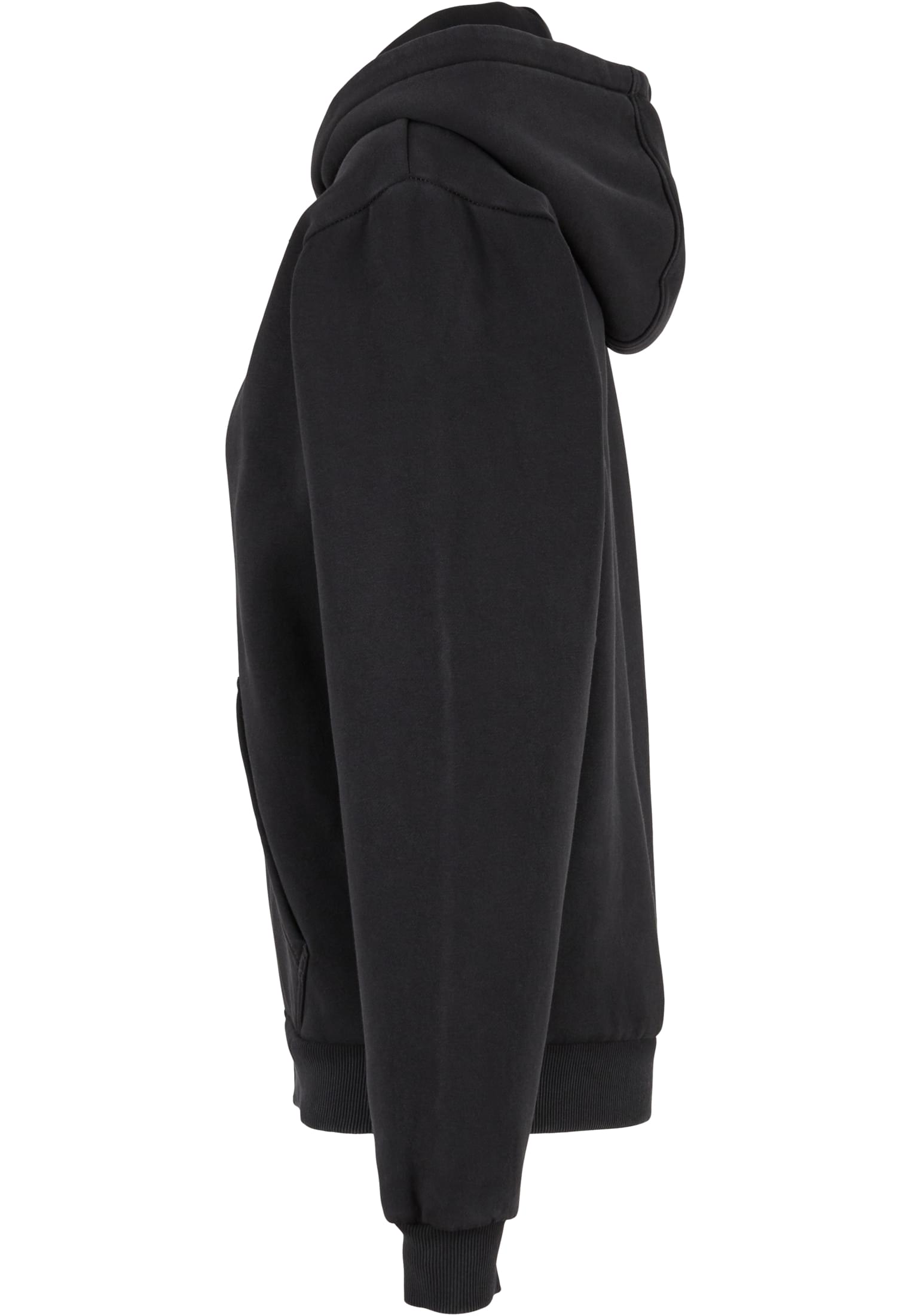 Ladies Vintage Heavy Zip Hoody black | black