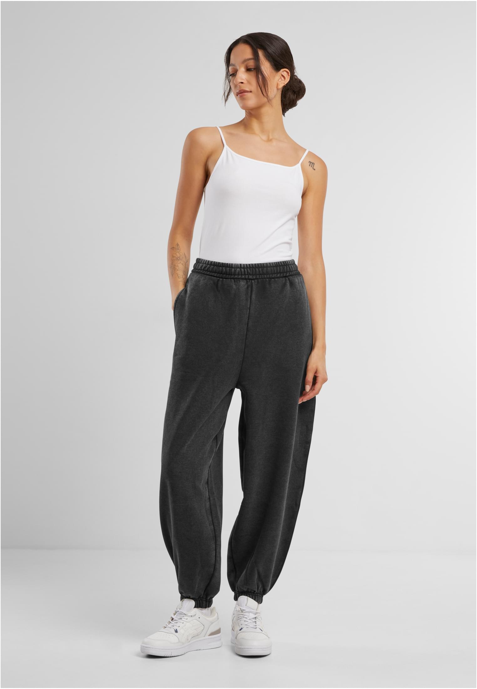Ladies Vintage Heavy Sweatpants black | black