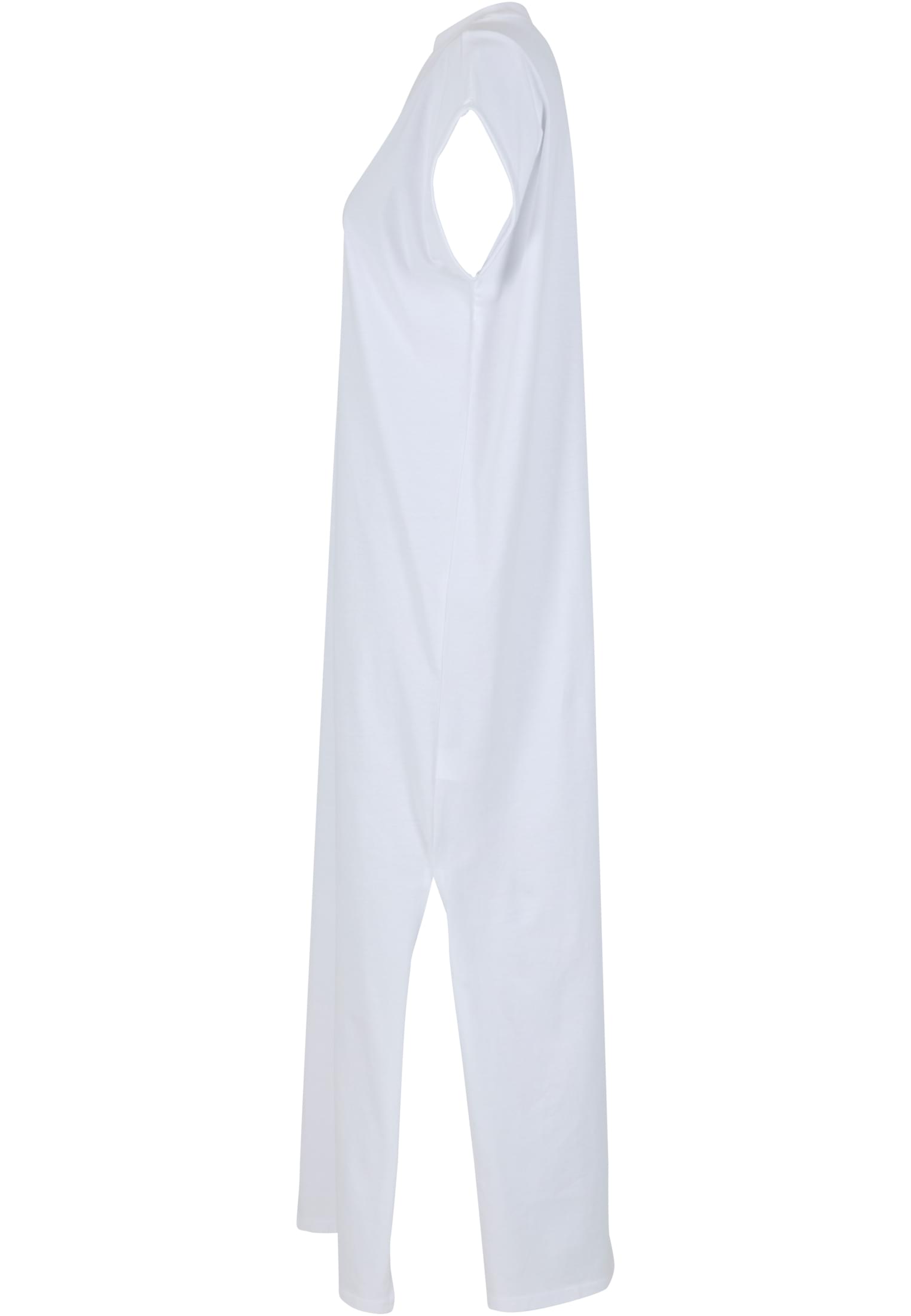 Ladies Long Extended Shoulder Dress white | white