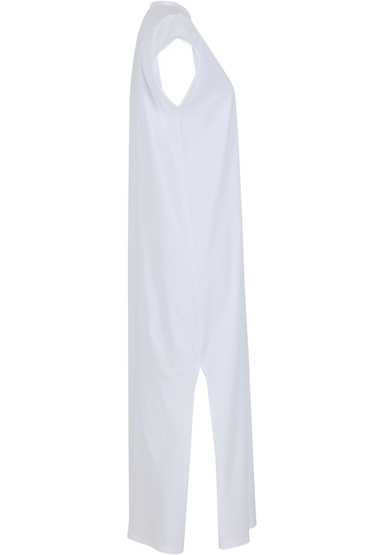 Ladies Long Extended Shoulder Dress white | white
