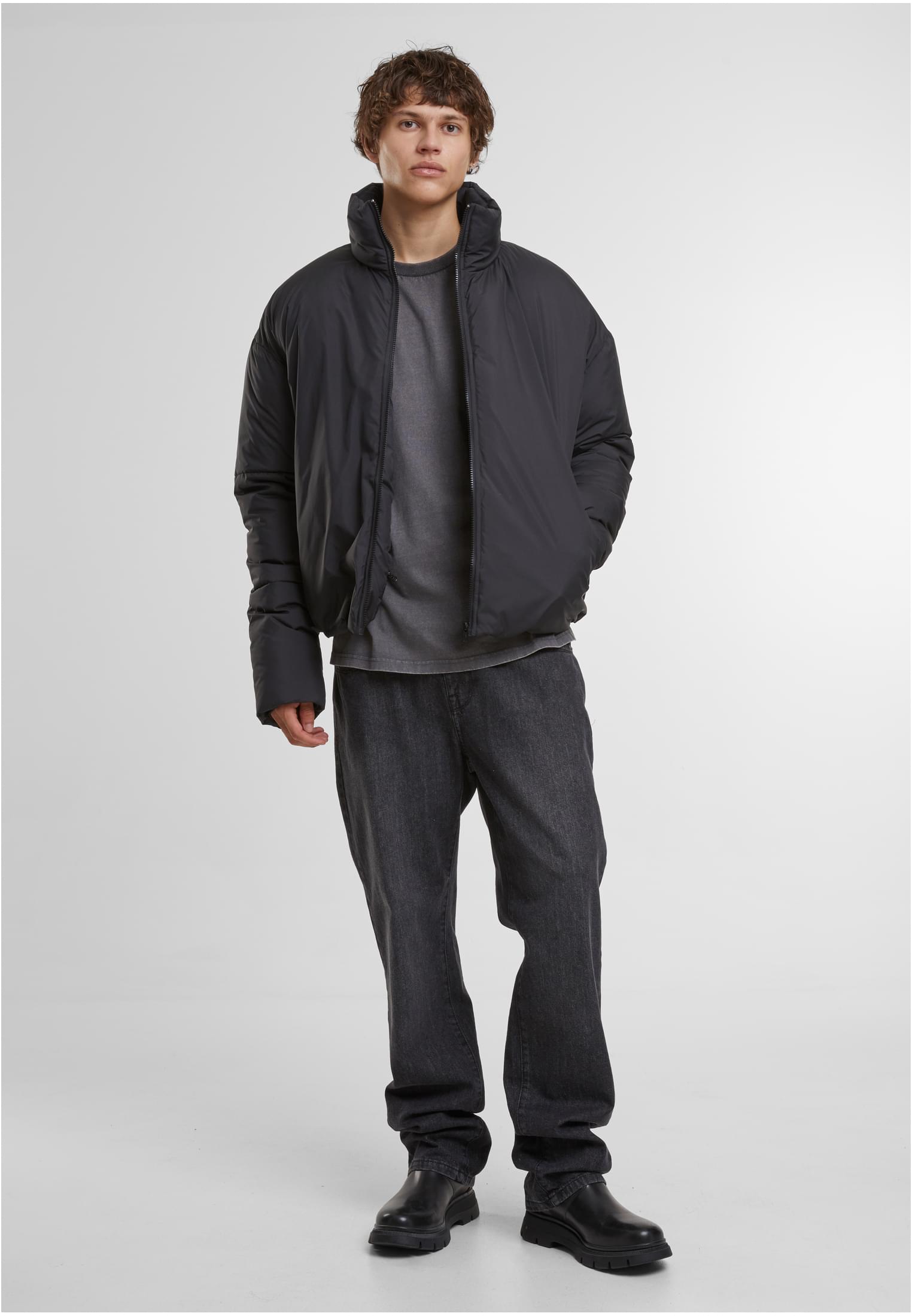 Oversized Puffer Jacket black | black