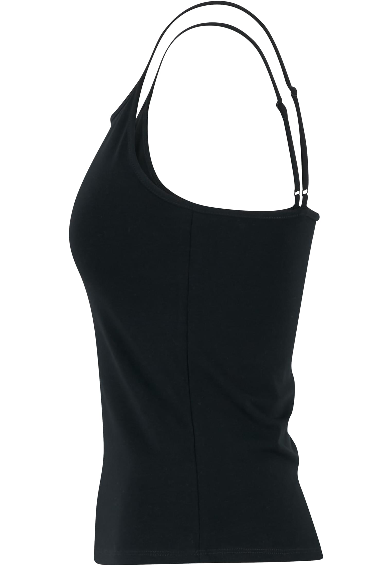 Ladies Stretch Jersey Short Slim Top black | black