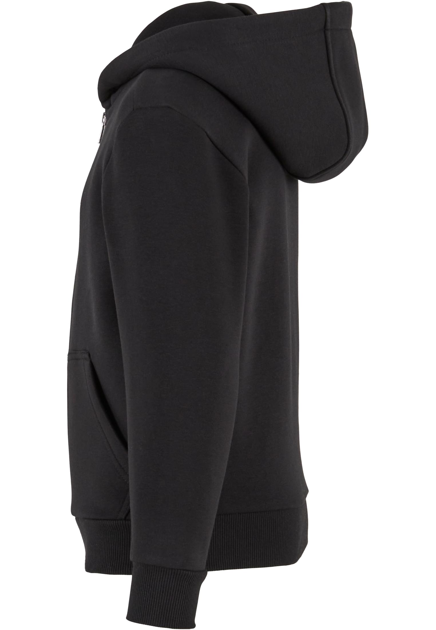 Kids Fluffy Zip Hoody black | black