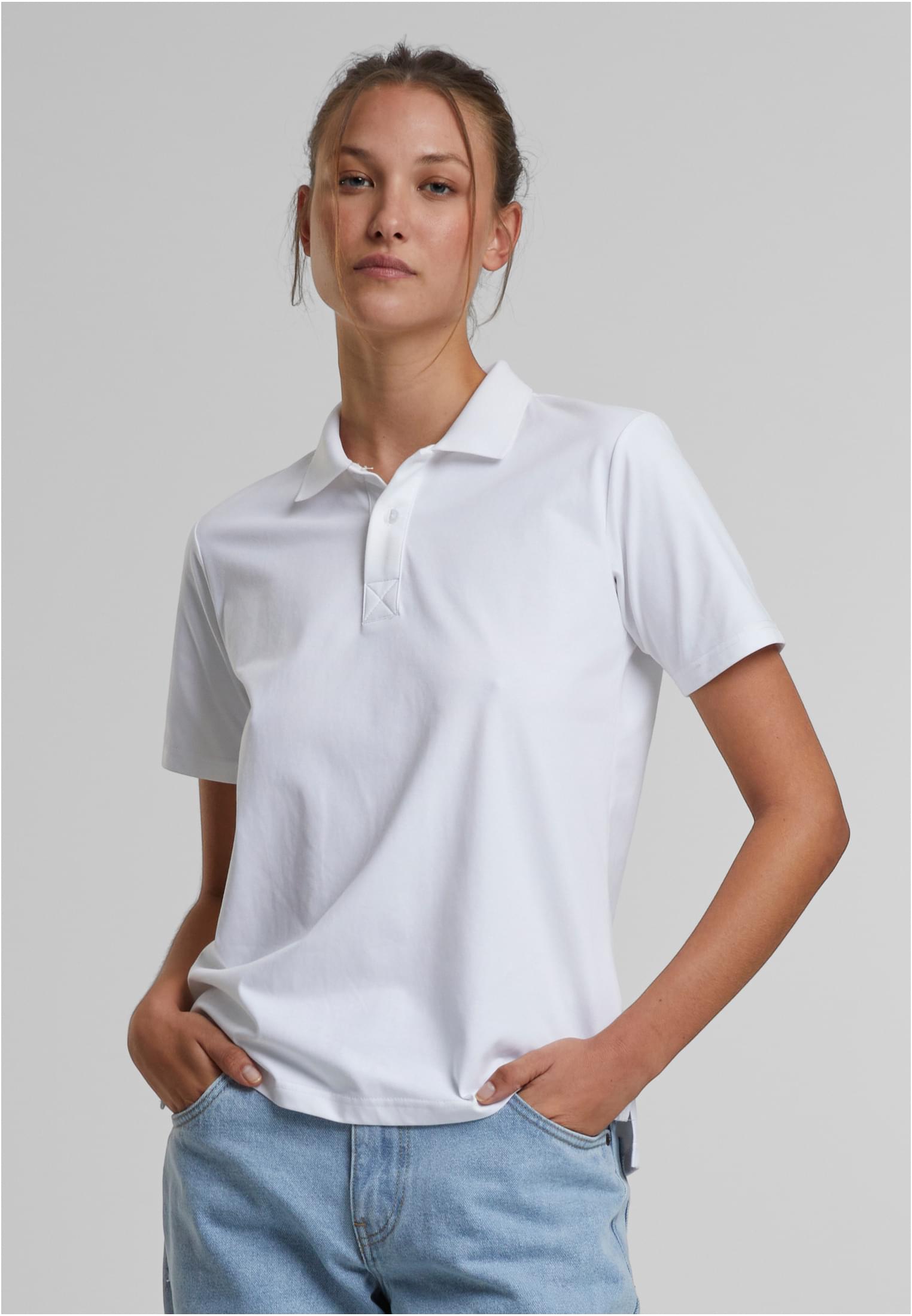 Ladies Sorona Polo Tee white | white