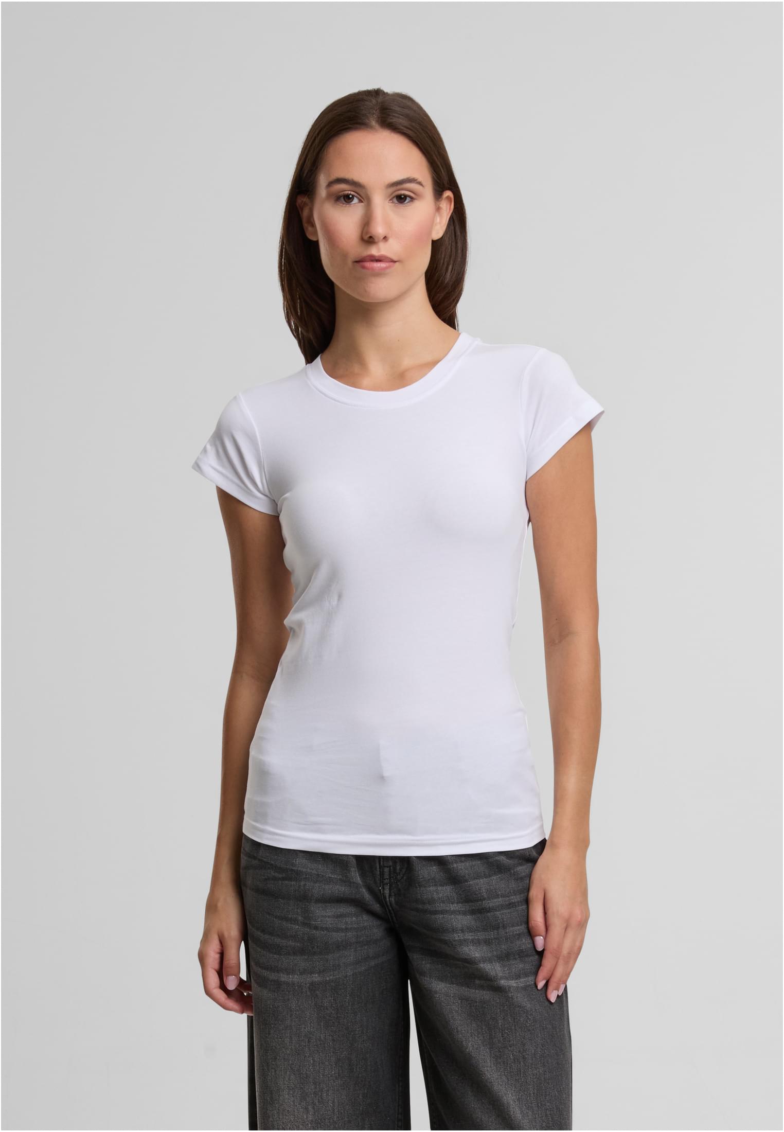 Ladies Stretch Tee white | white