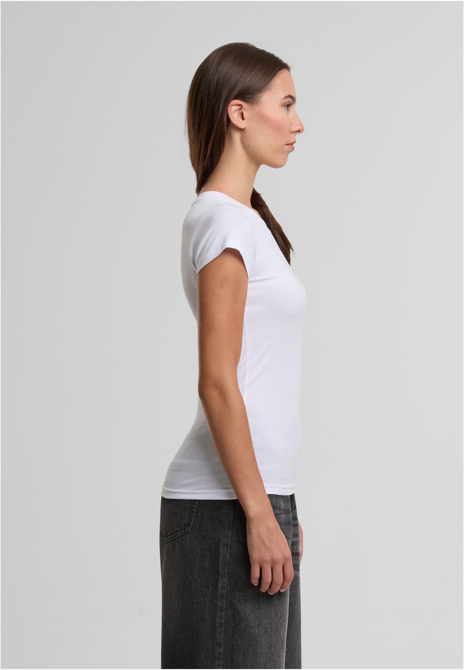 Ladies Stretch Tee white | white