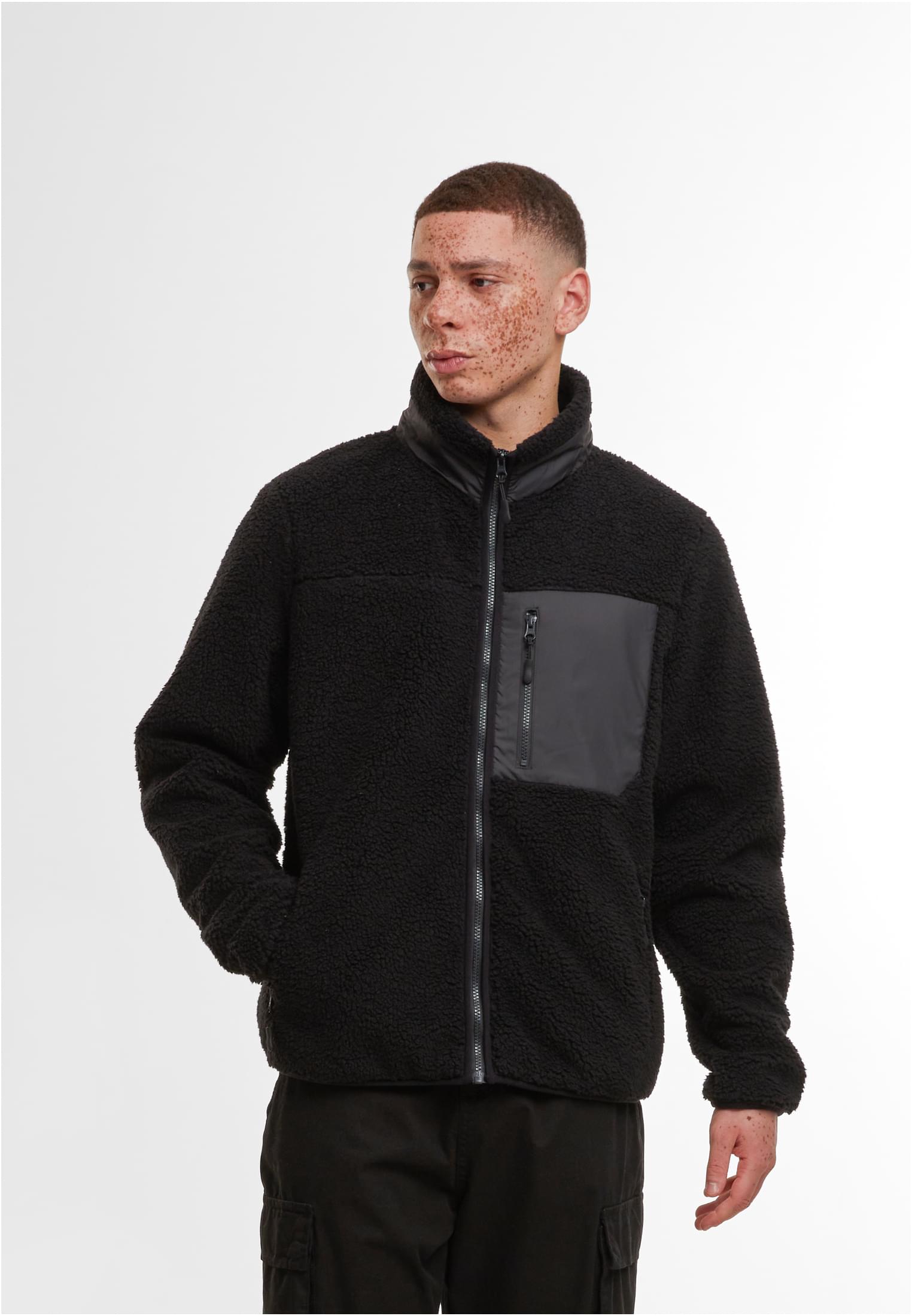 Bonded Sherpa Jacket black | black