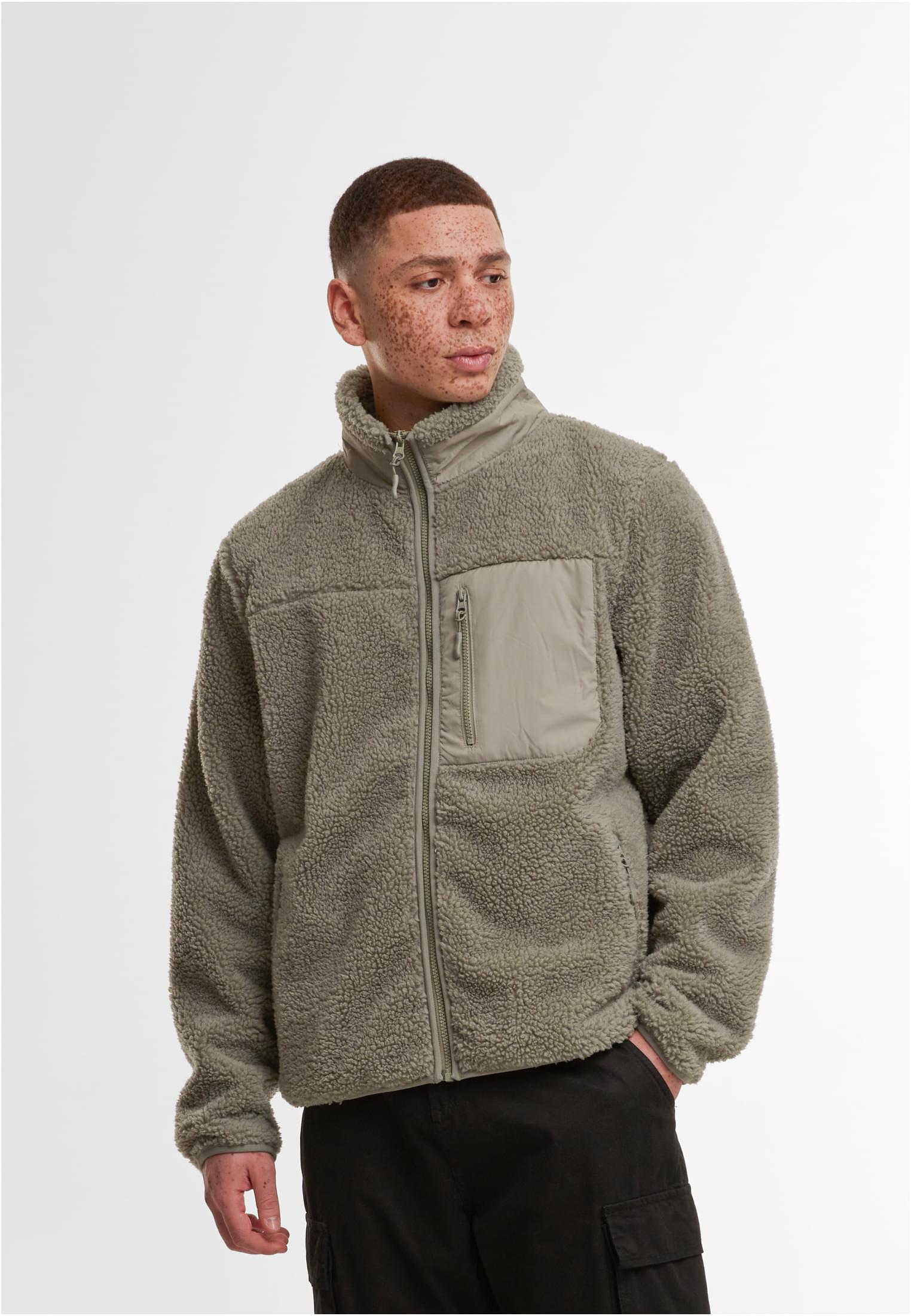Bonded Sherpa Jacket paleolive | paleolive