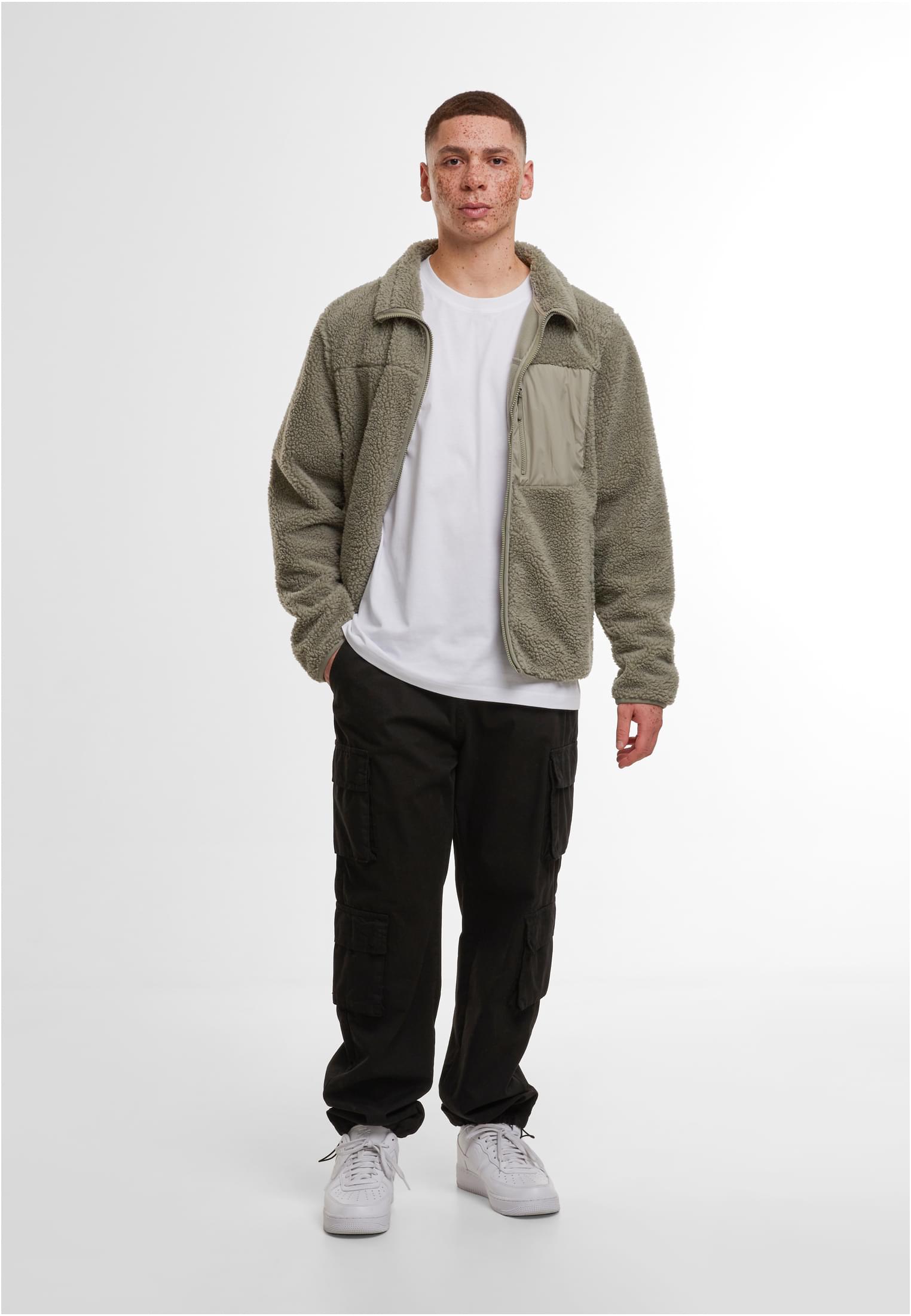 Bonded Sherpa Jacket paleolive | paleolive