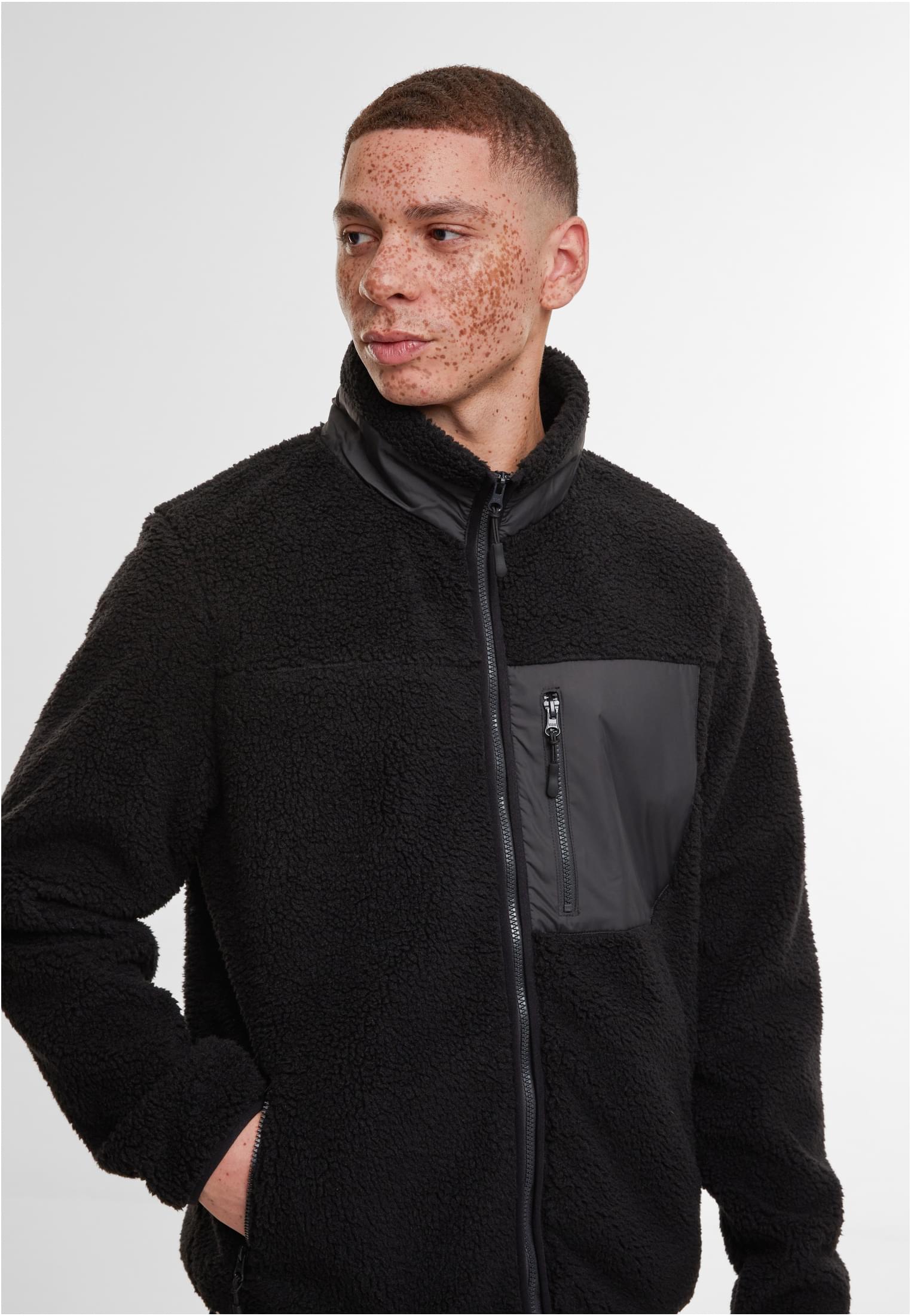 Bonded Sherpa Jacket black | black