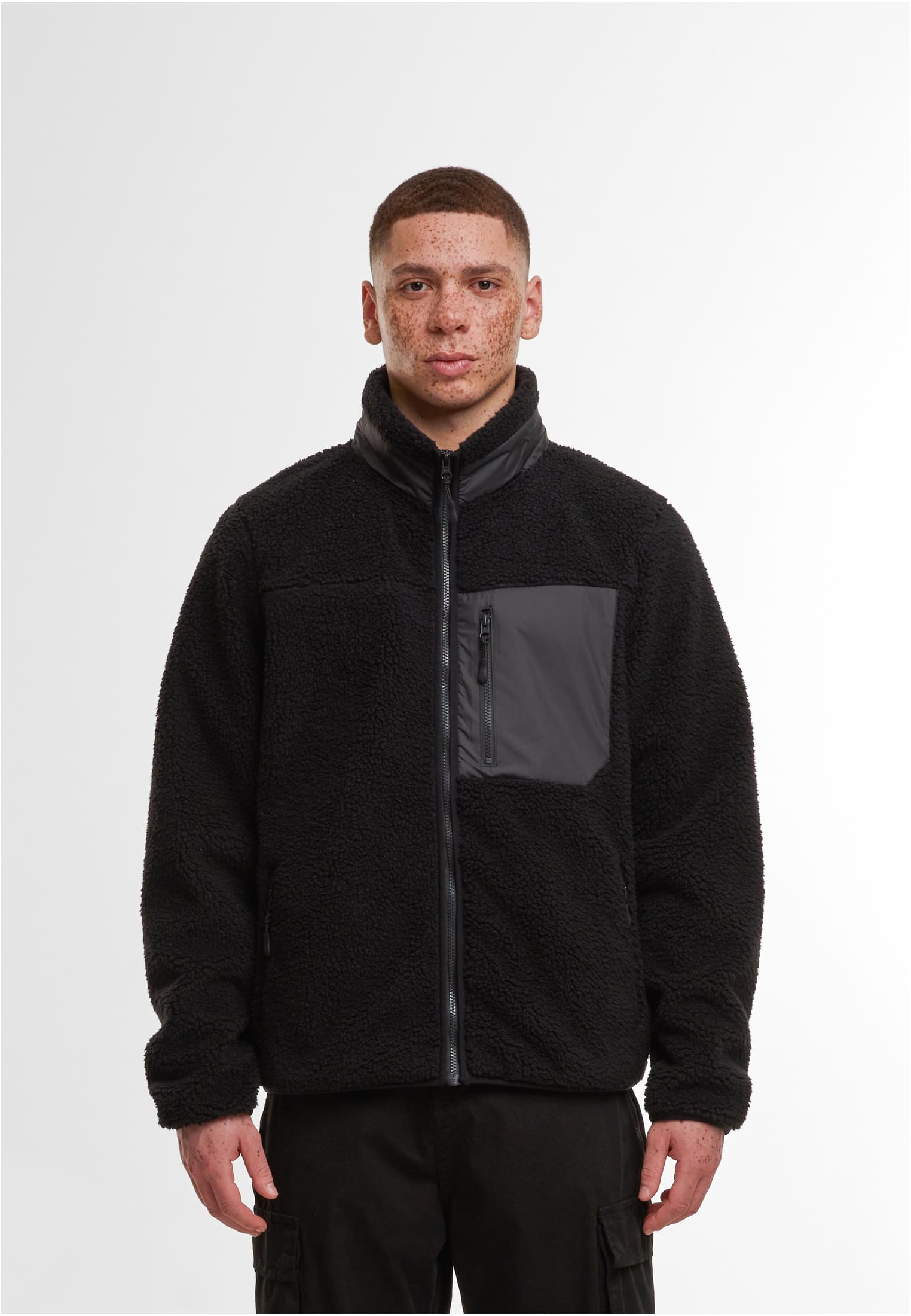 Bonded Sherpa Jacket black | black