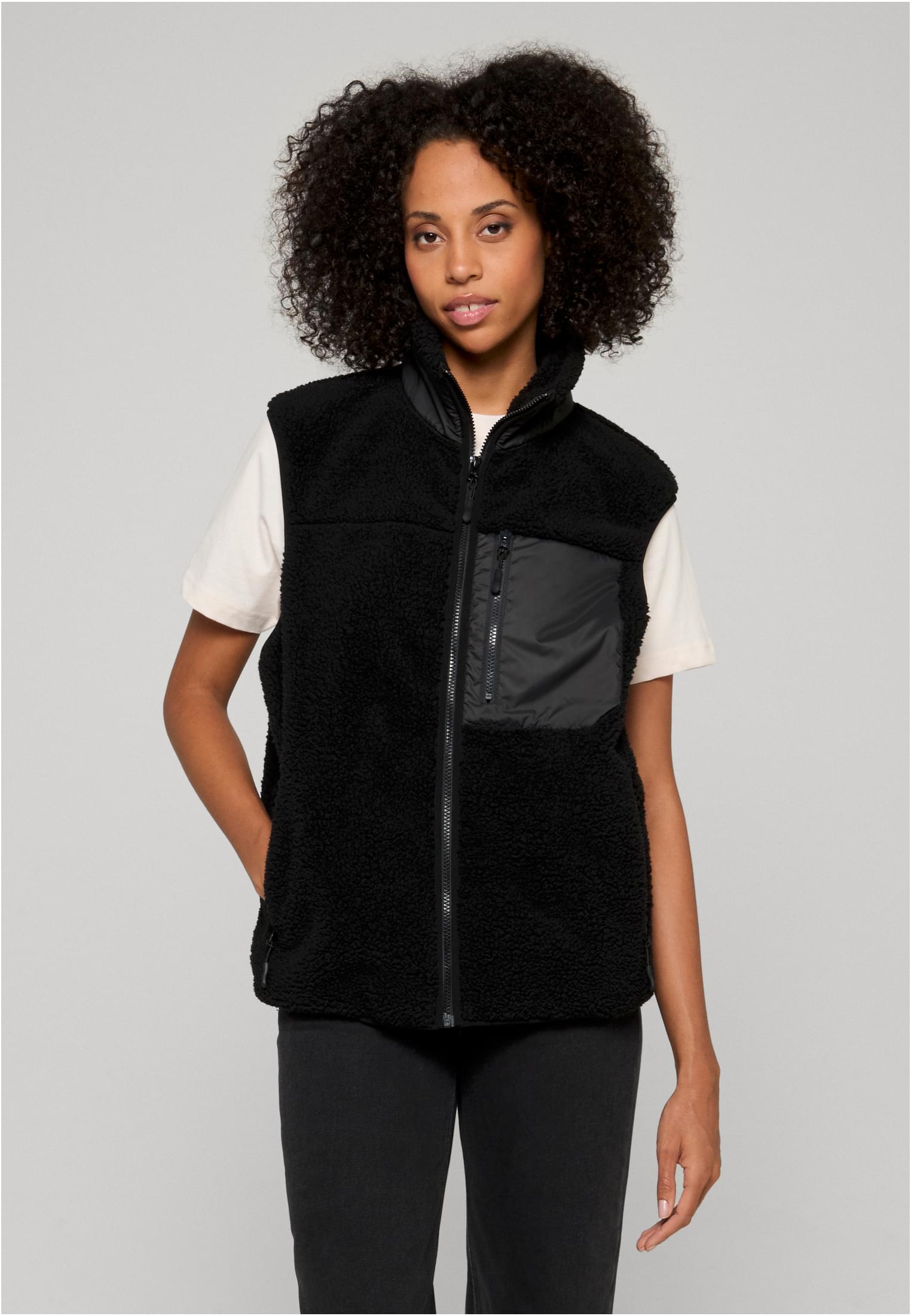 Bonded Sherpa Vest black | black