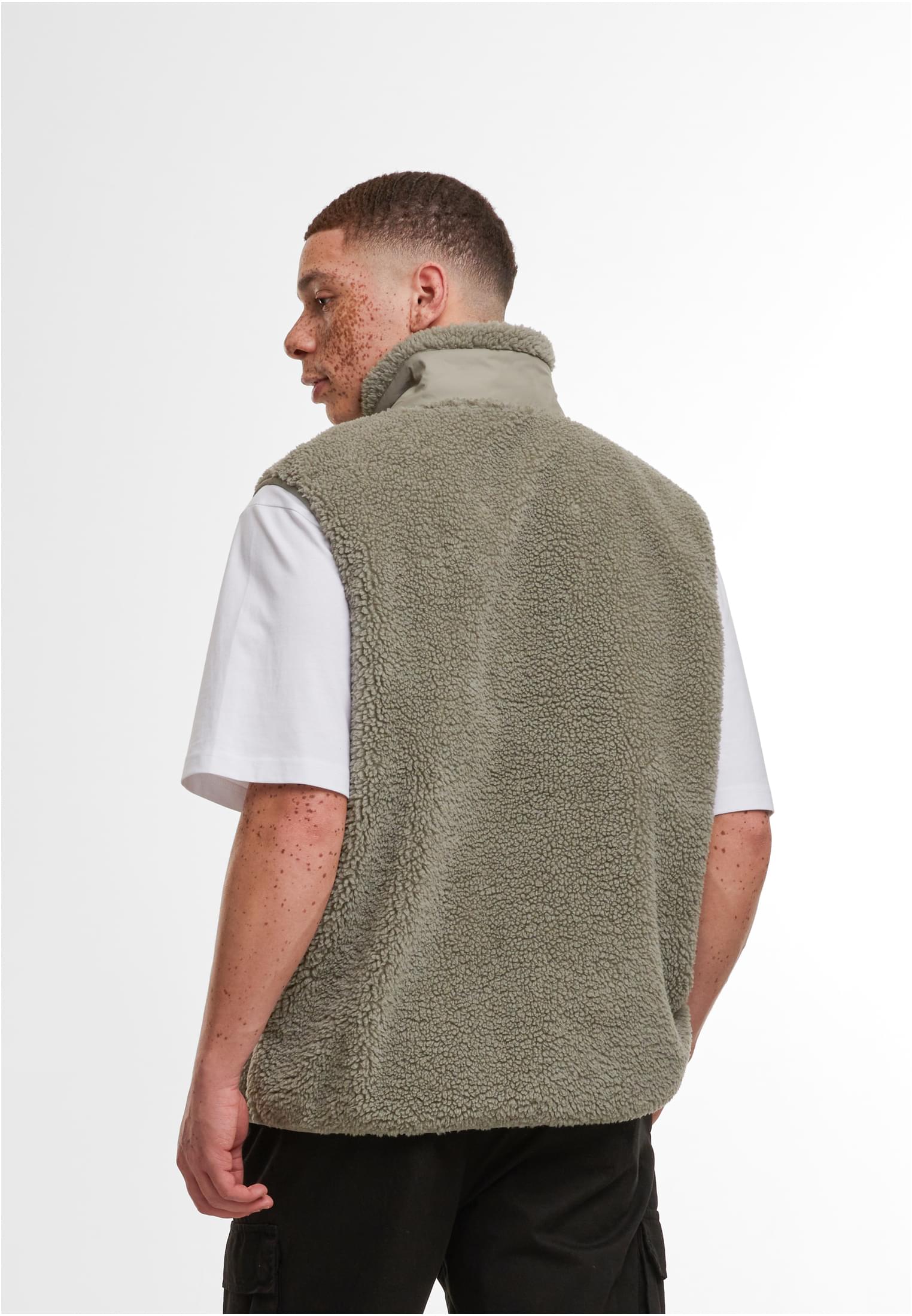 Bonded Sherpa Vest paleolive | paleolive