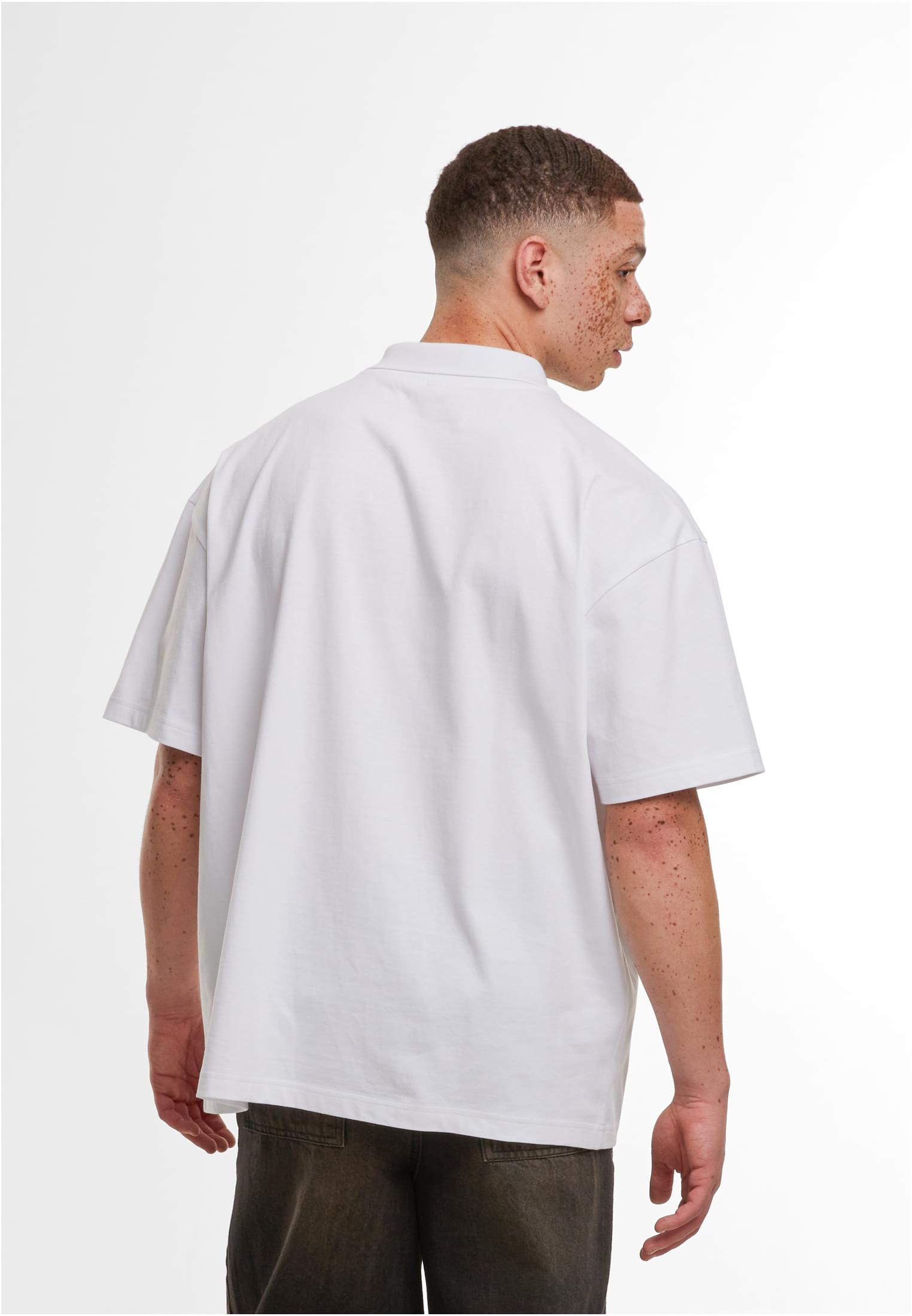 Oversized Polo Shirt white | white