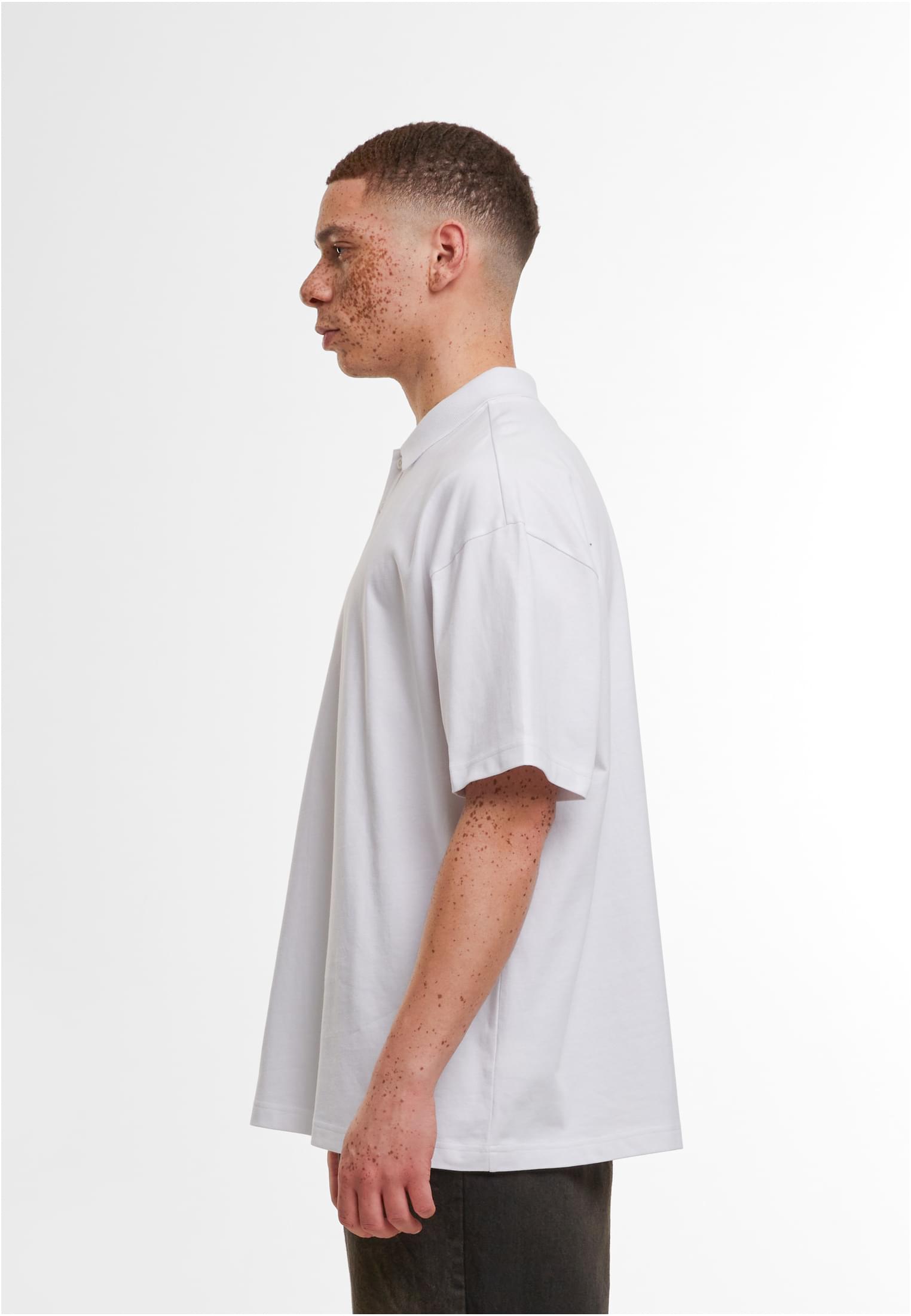 Oversized Polo Shirt white | white