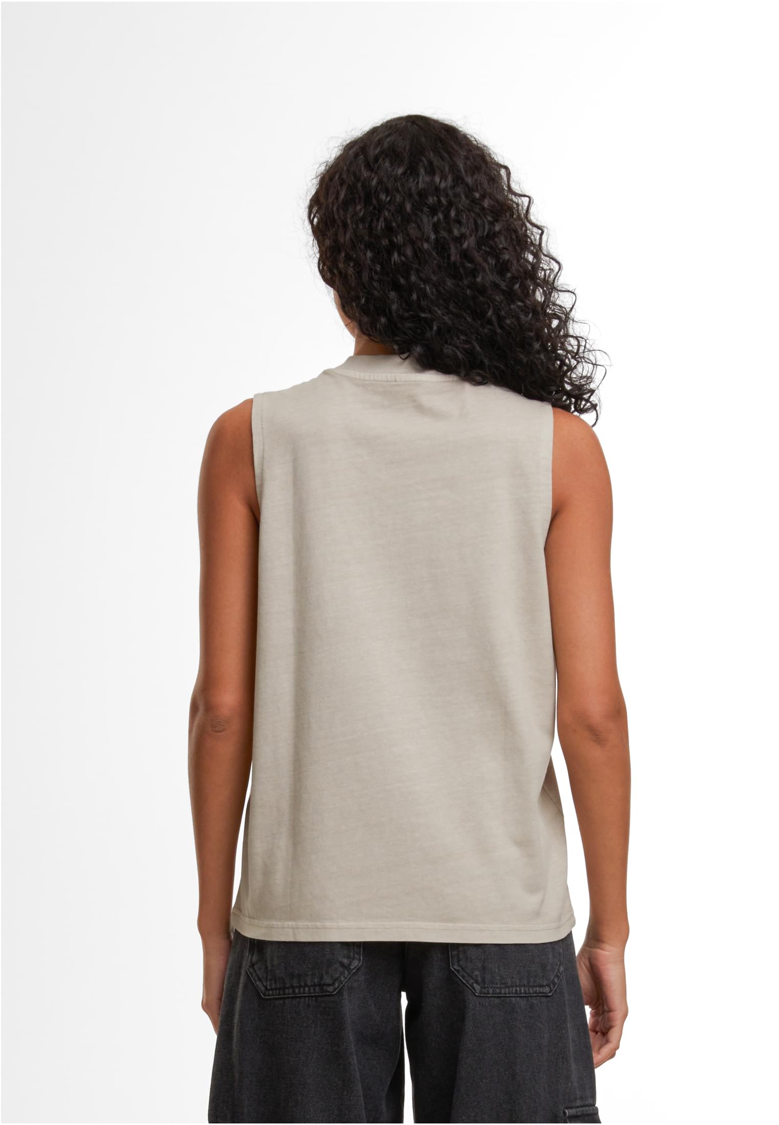 Ladies Vintage Washed Sleeveless Tee chalkdust | chalkdust