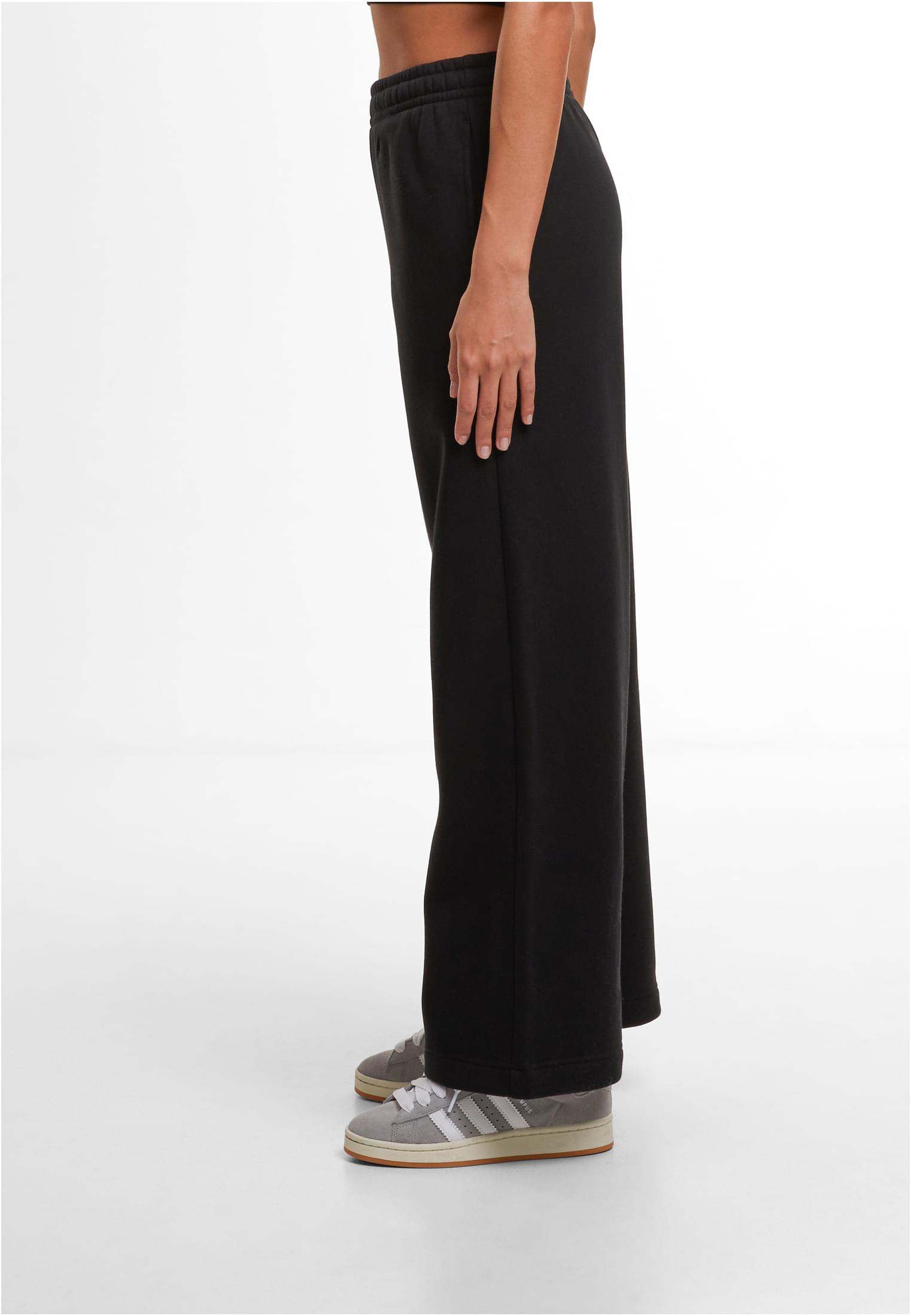 Ladies Wideleg Sweatpants black | black