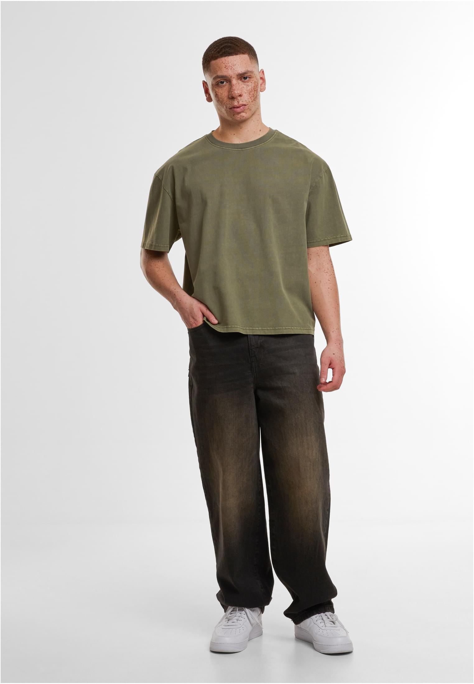Vintage Cropped Heavy Oversize Tee warmkhaki | warmkhaki
