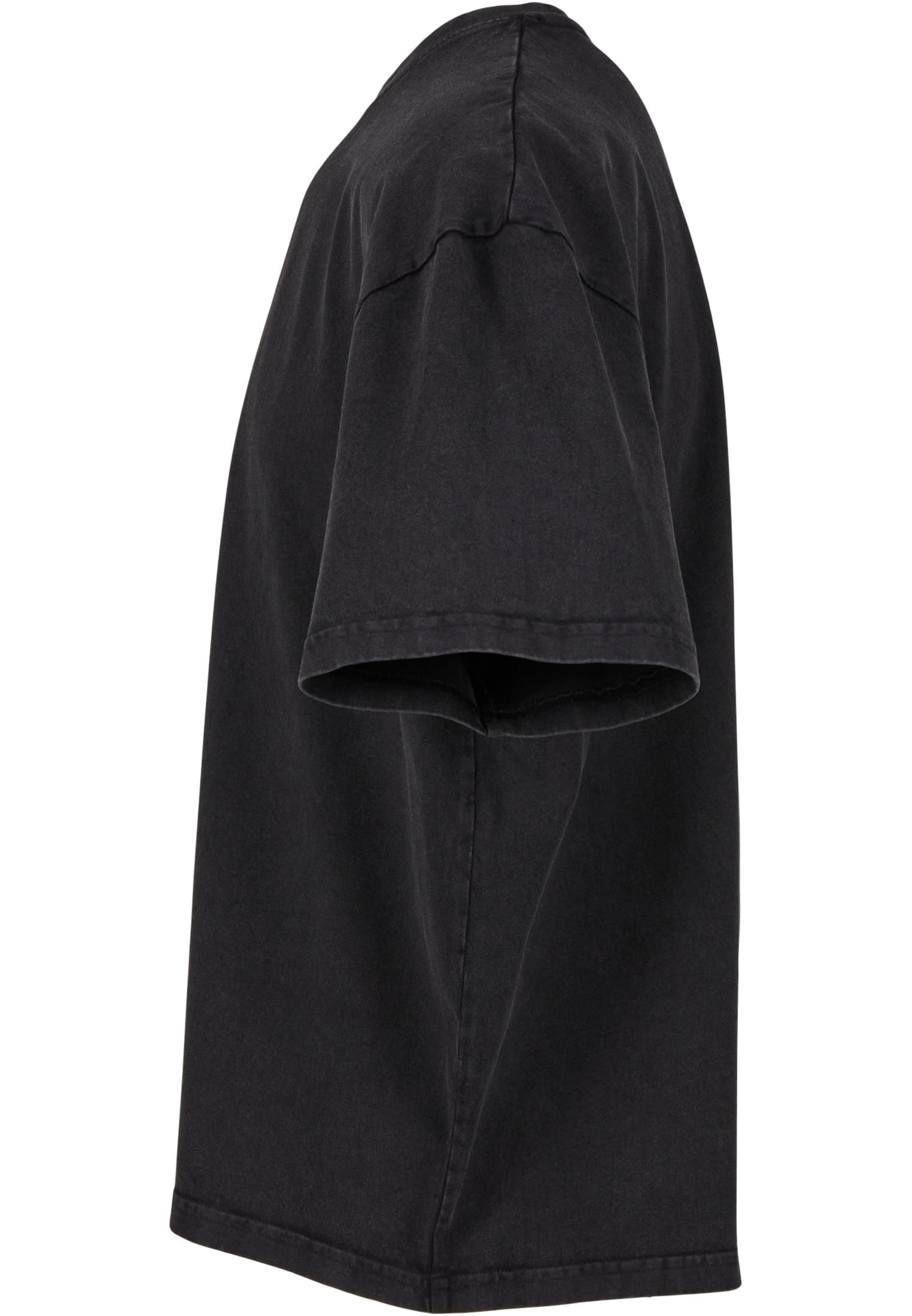 Vintage Cropped Heavy Oversize Tee black | black