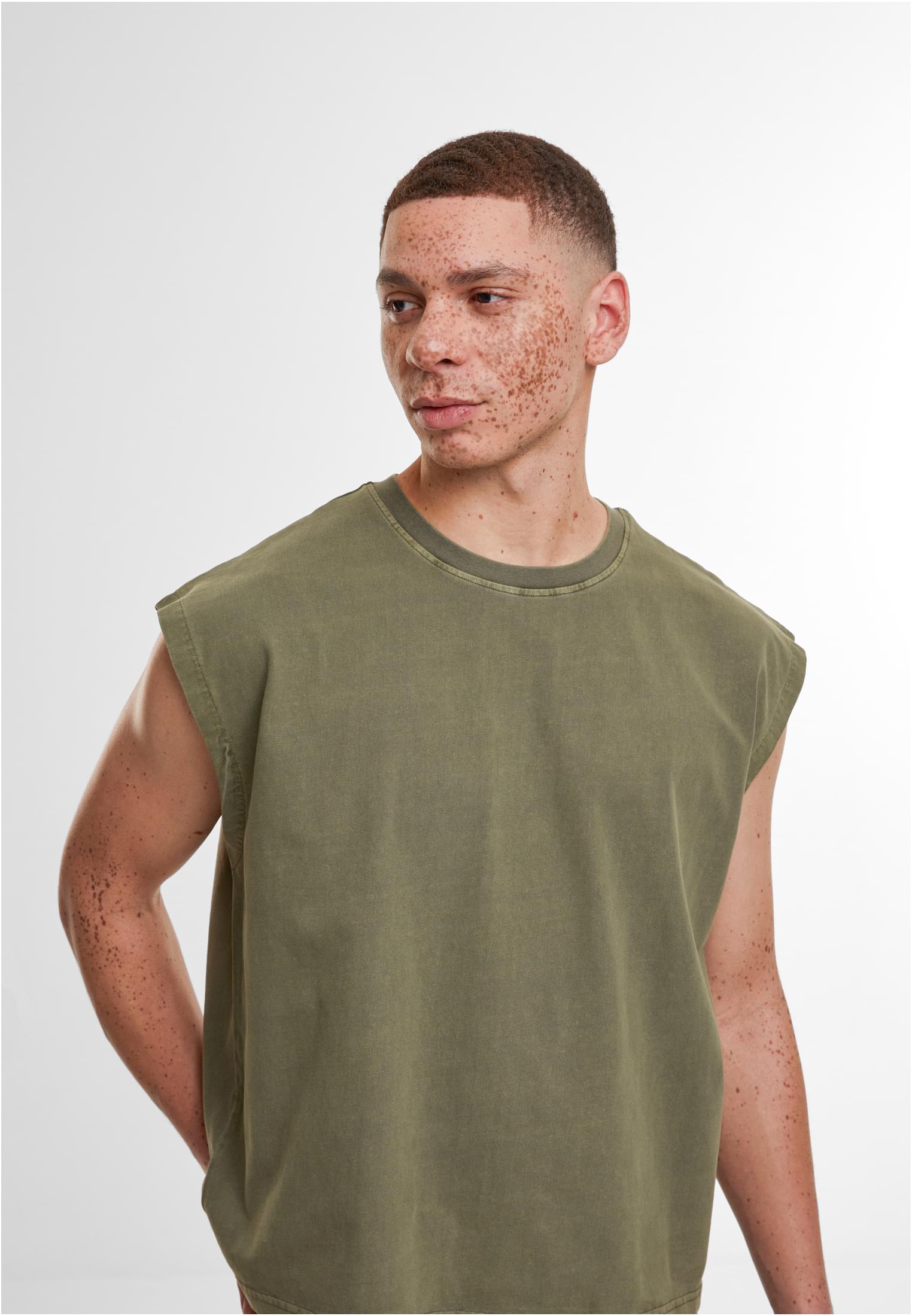 Vintage Cropped Heavy Sleeveless Tee warmkhaki | warmkhaki