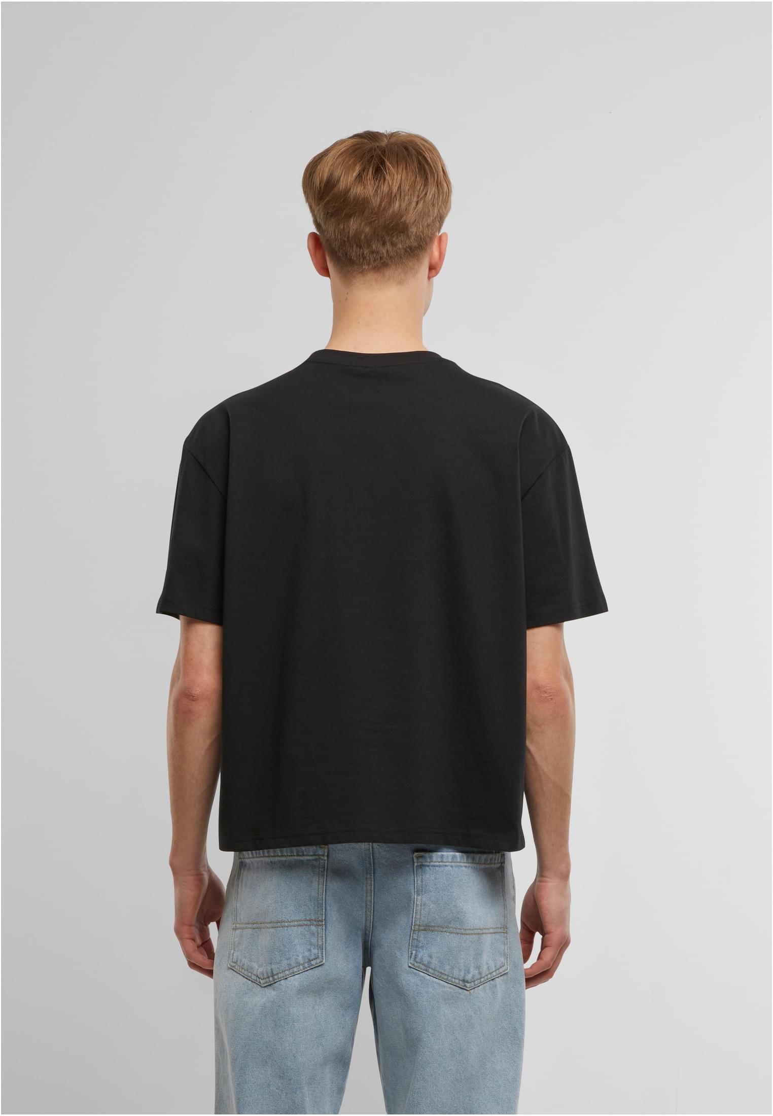 Cropped Oversize Tee black | black