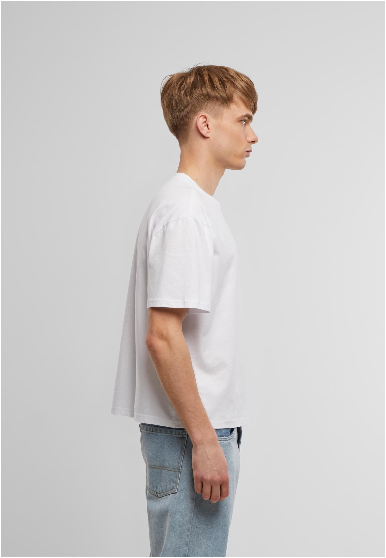 Cropped Oversize Tee white | white
