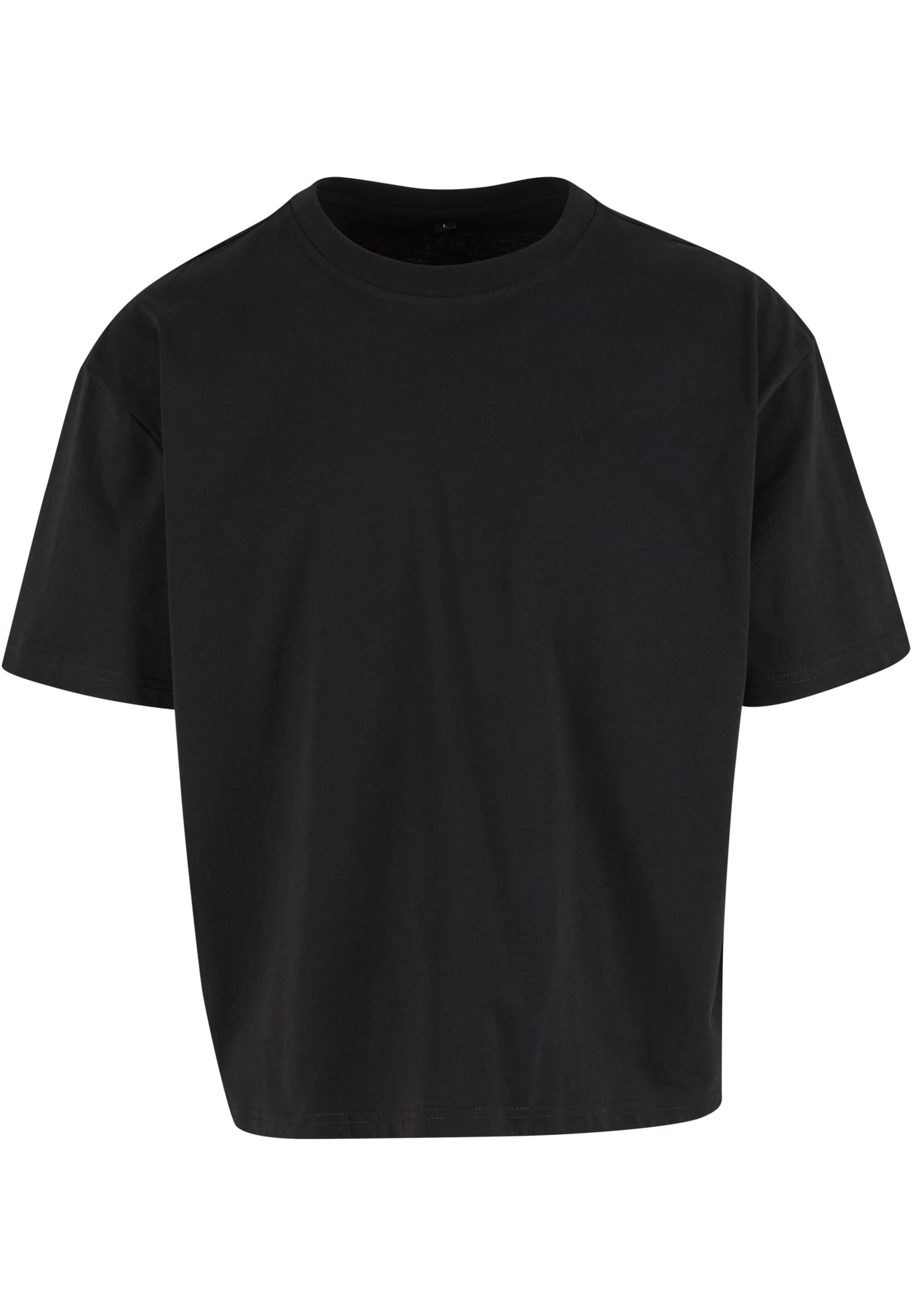 Cropped Oversize Tee black | black