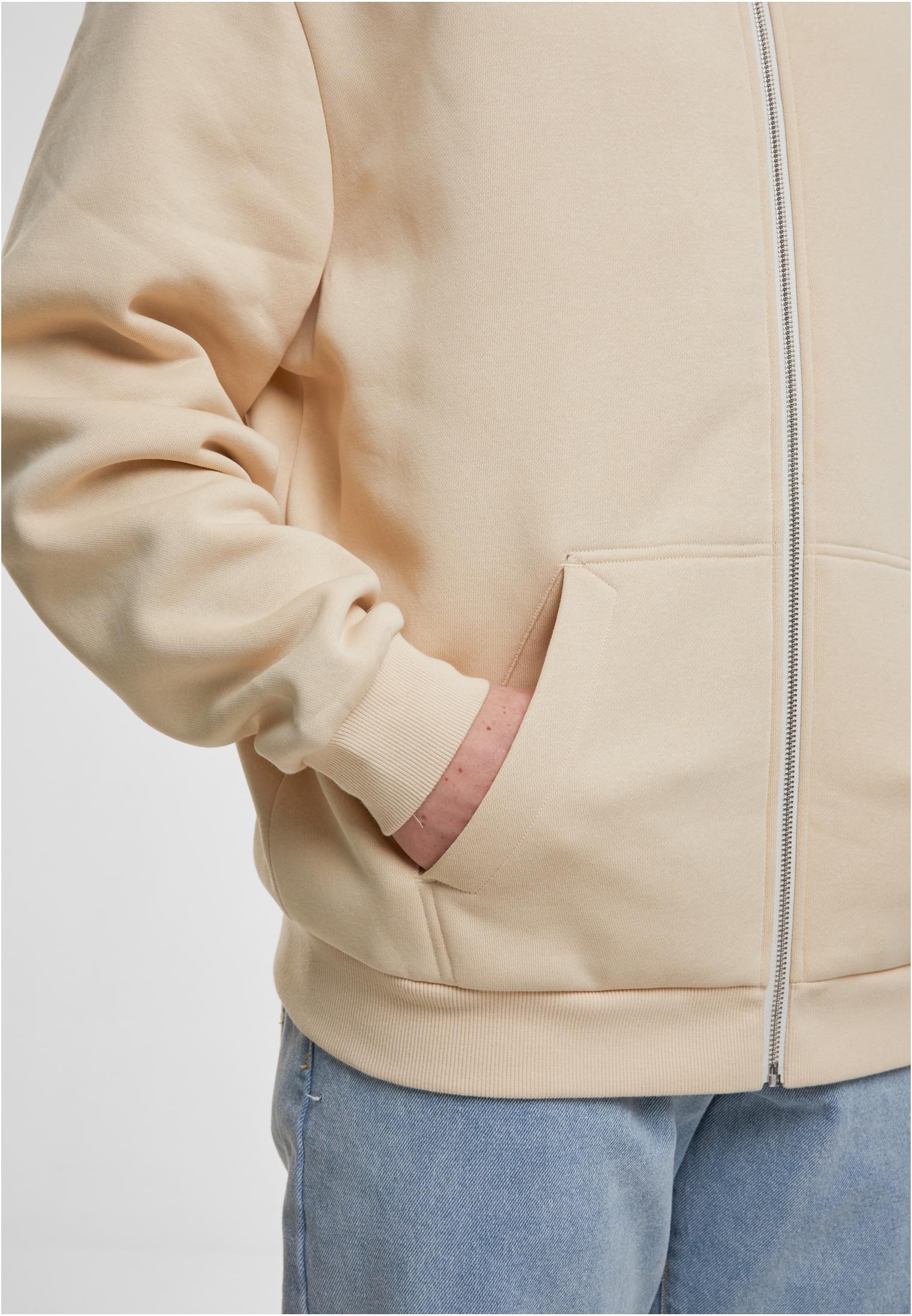 Loose Fit Zip Hoody sand | sand