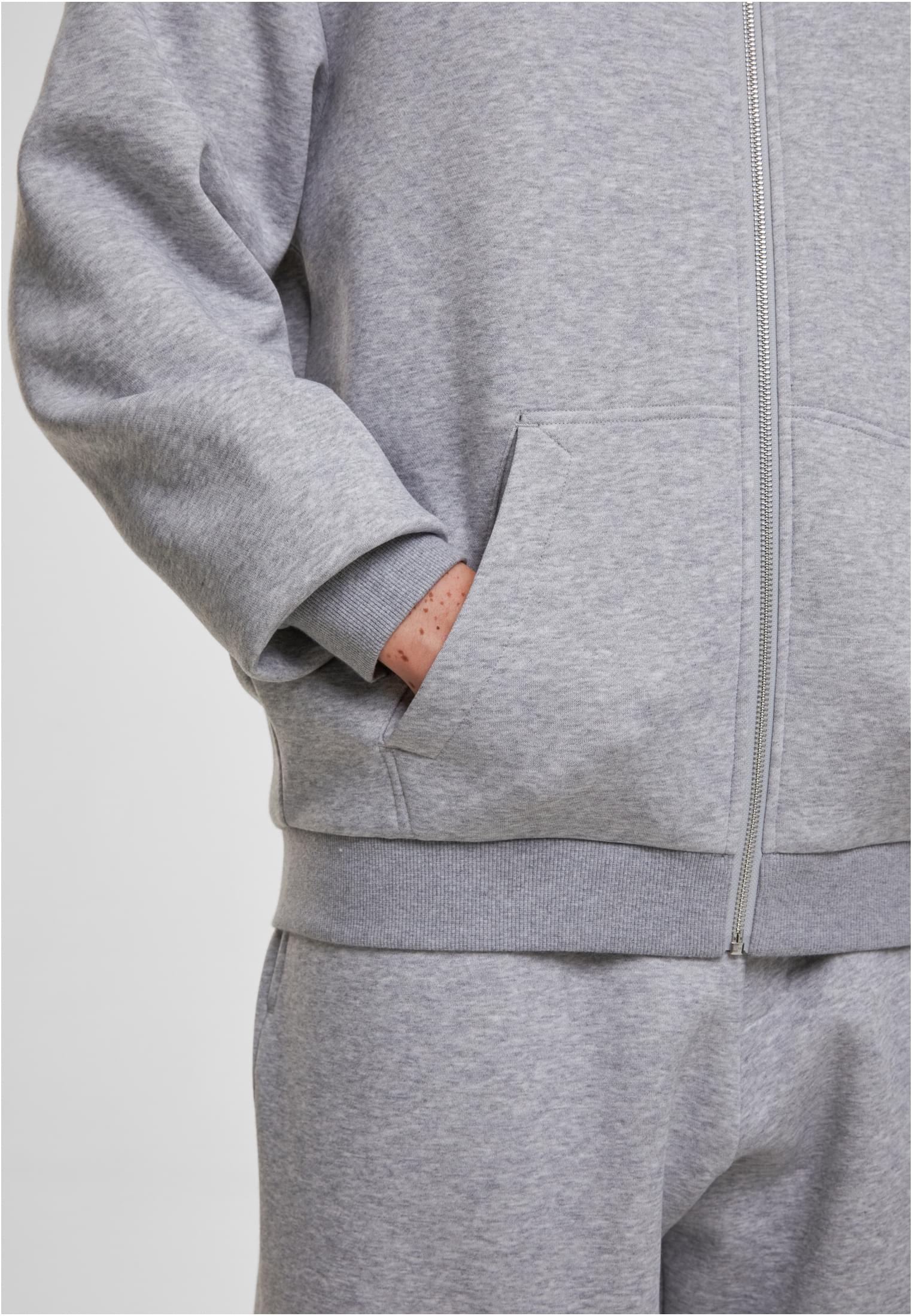 Loose Fit Zip Hoody heathergrey | heathergrey