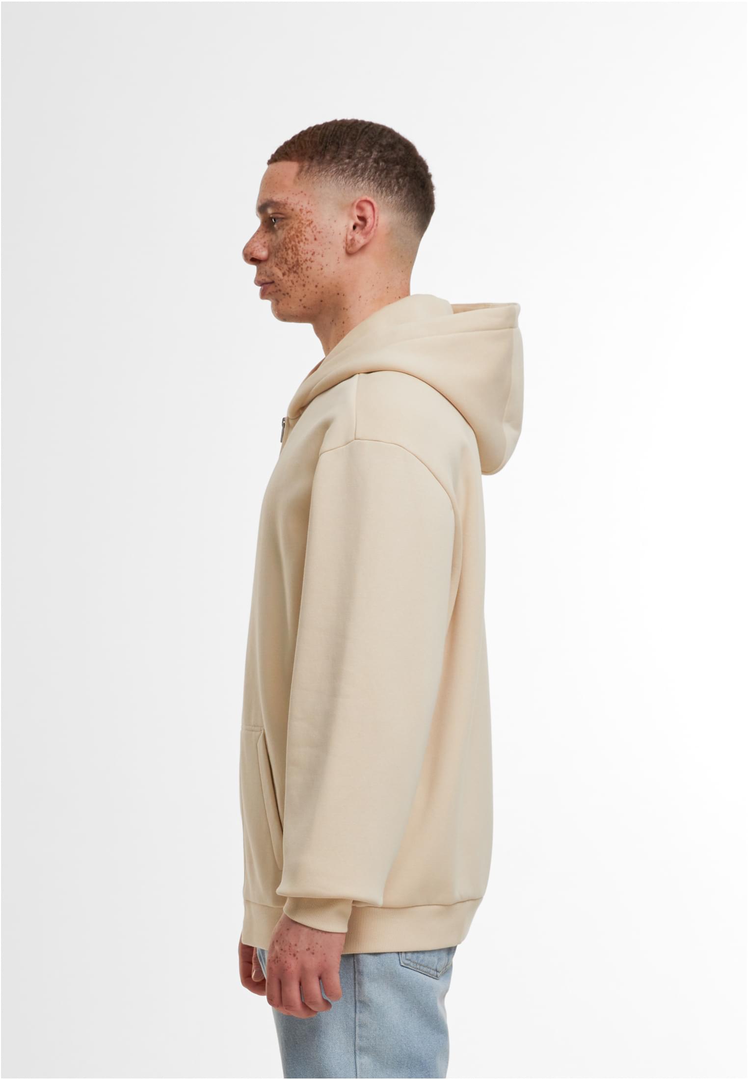 Loose Fit Zip Hoody sand | sand