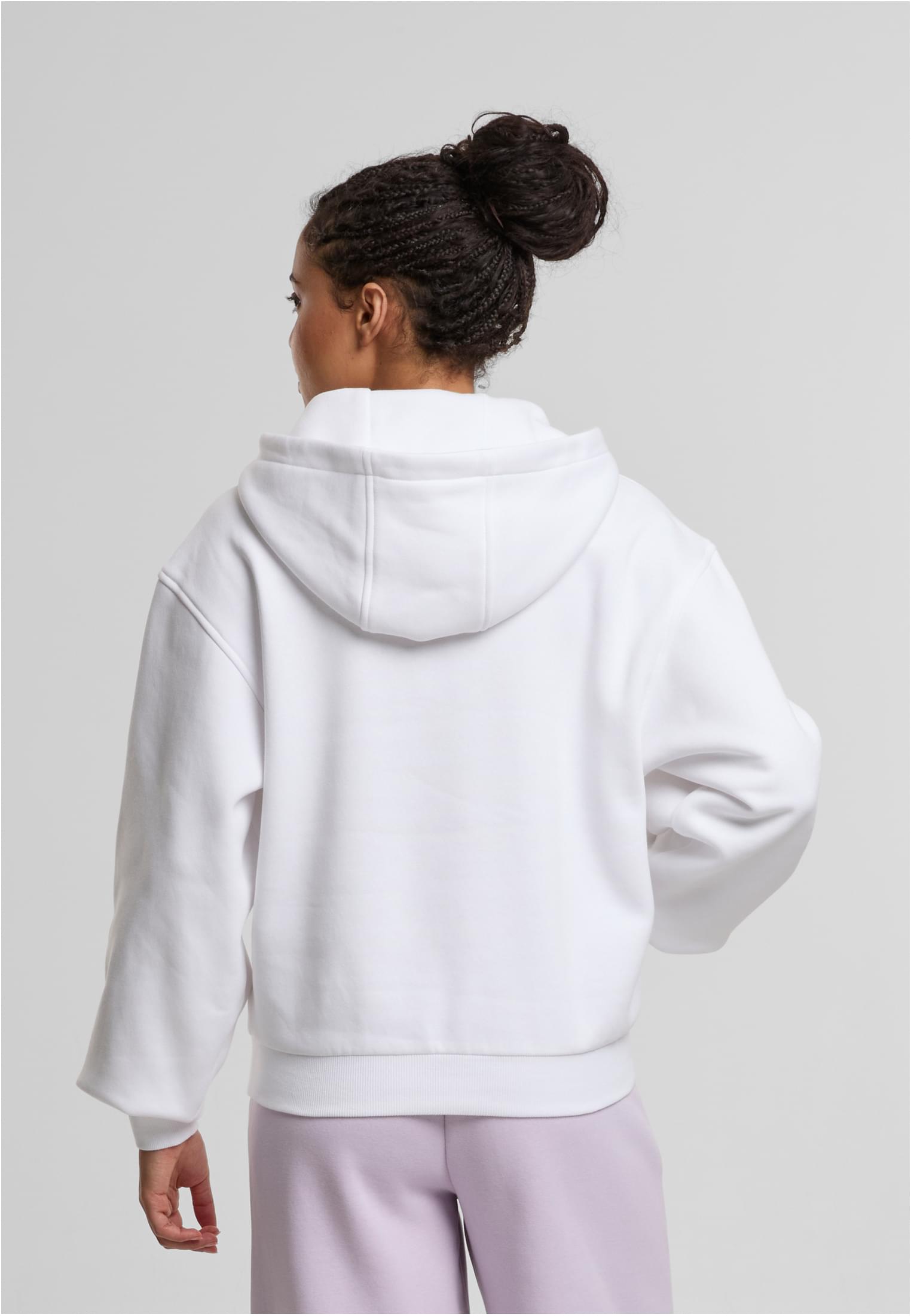 Ladies Loose Fit Hoody white | white
