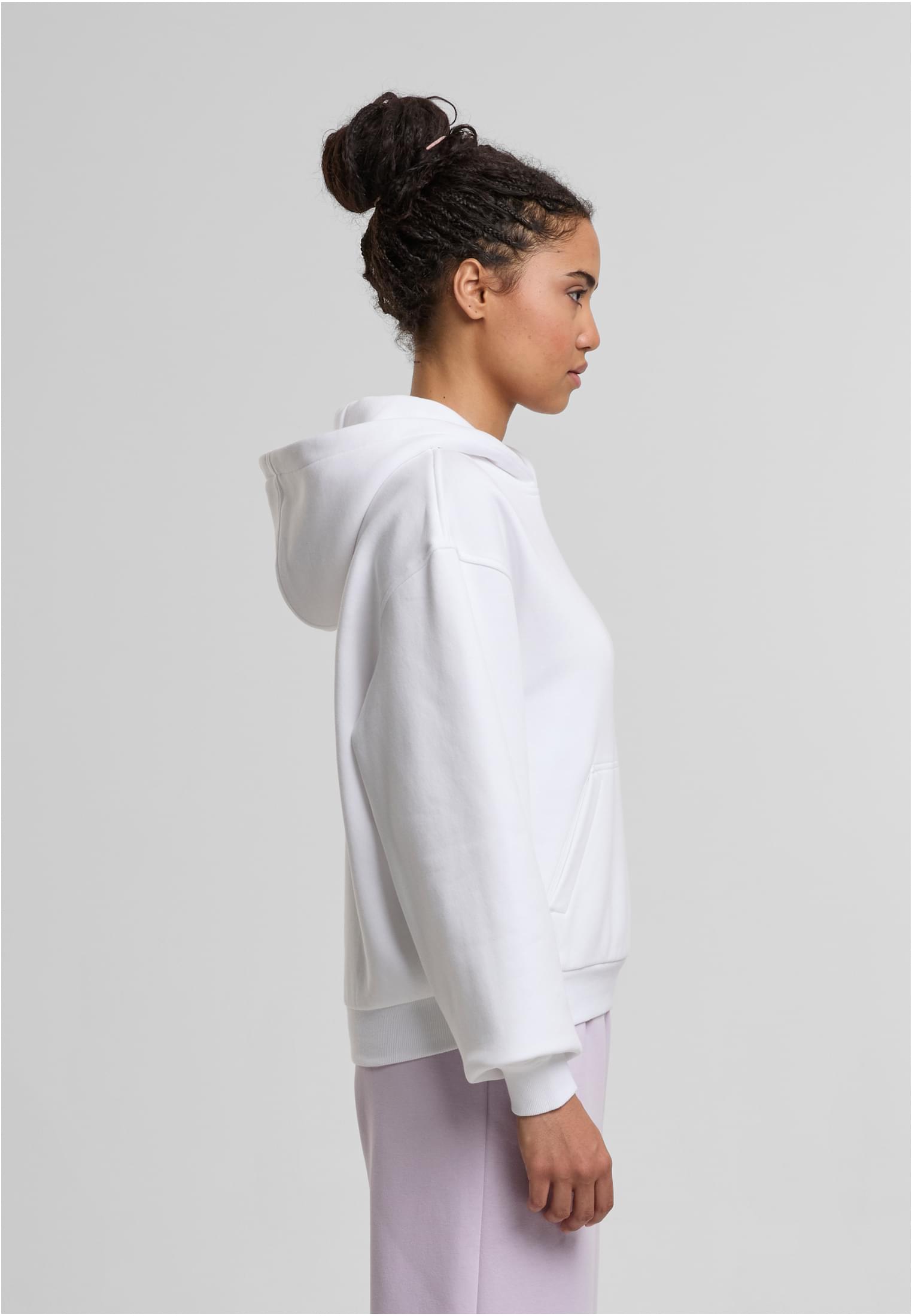 Ladies Loose Fit Hoody white | white
