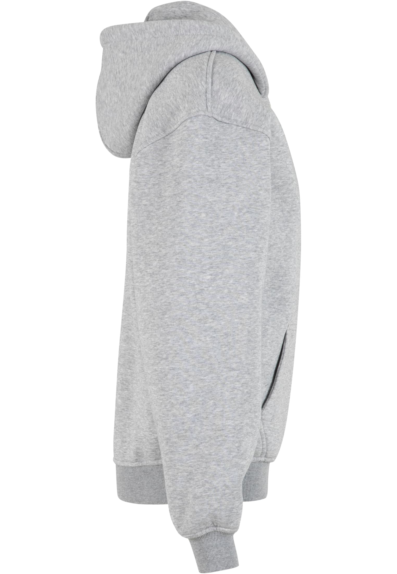 Ladies Loose Fit Zip Hoody heathergrey | heathergrey