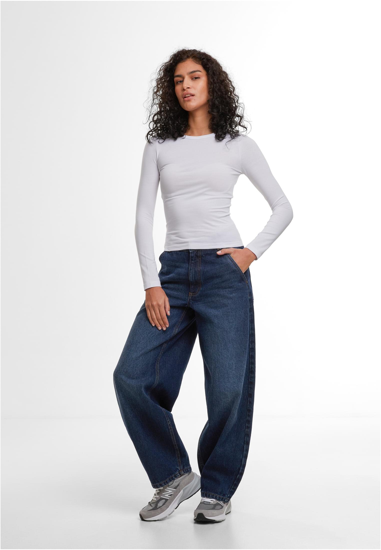 Ladies Ultra Slim Longsleeve white | white