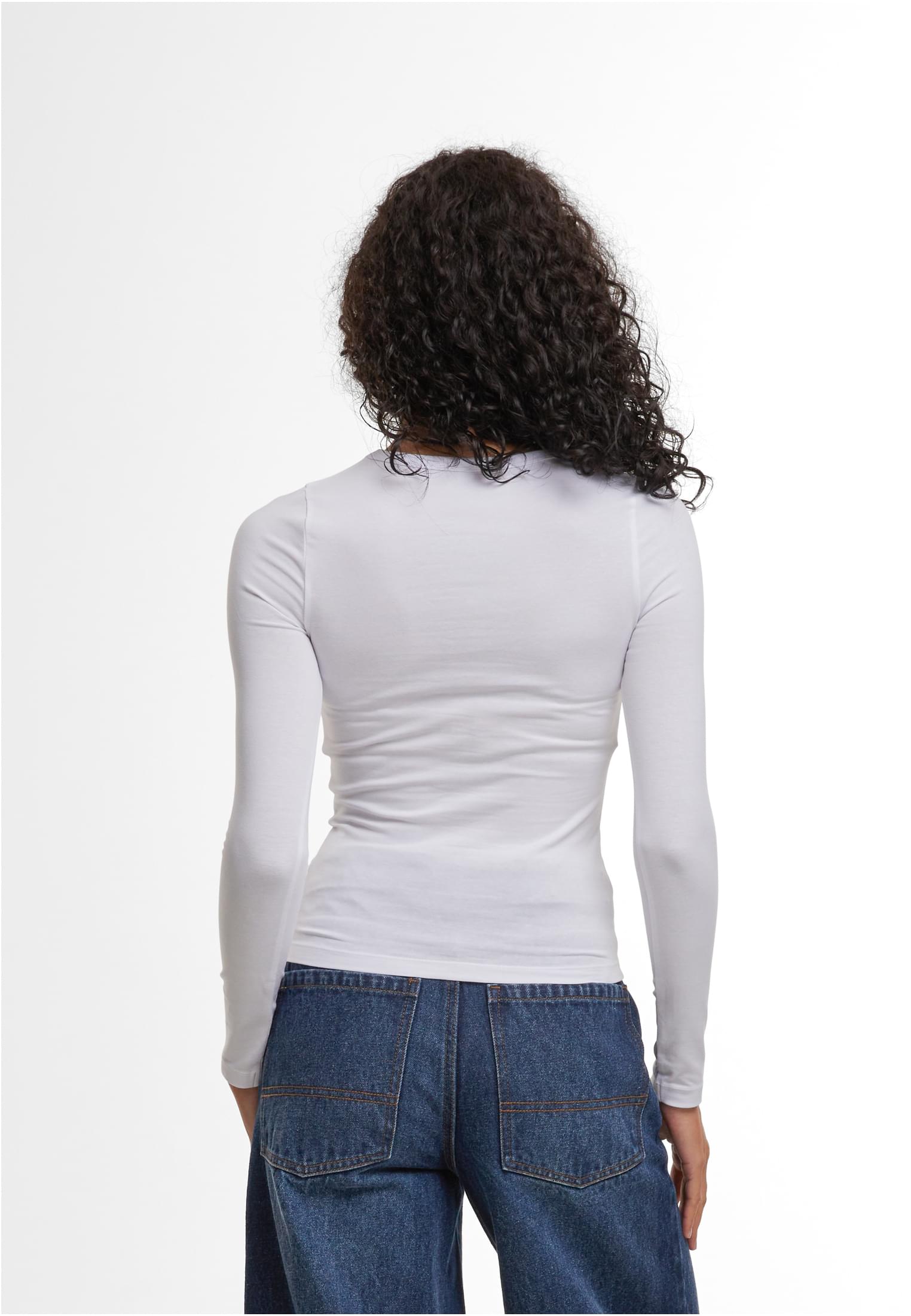 Ladies Ultra Slim Longsleeve white | white
