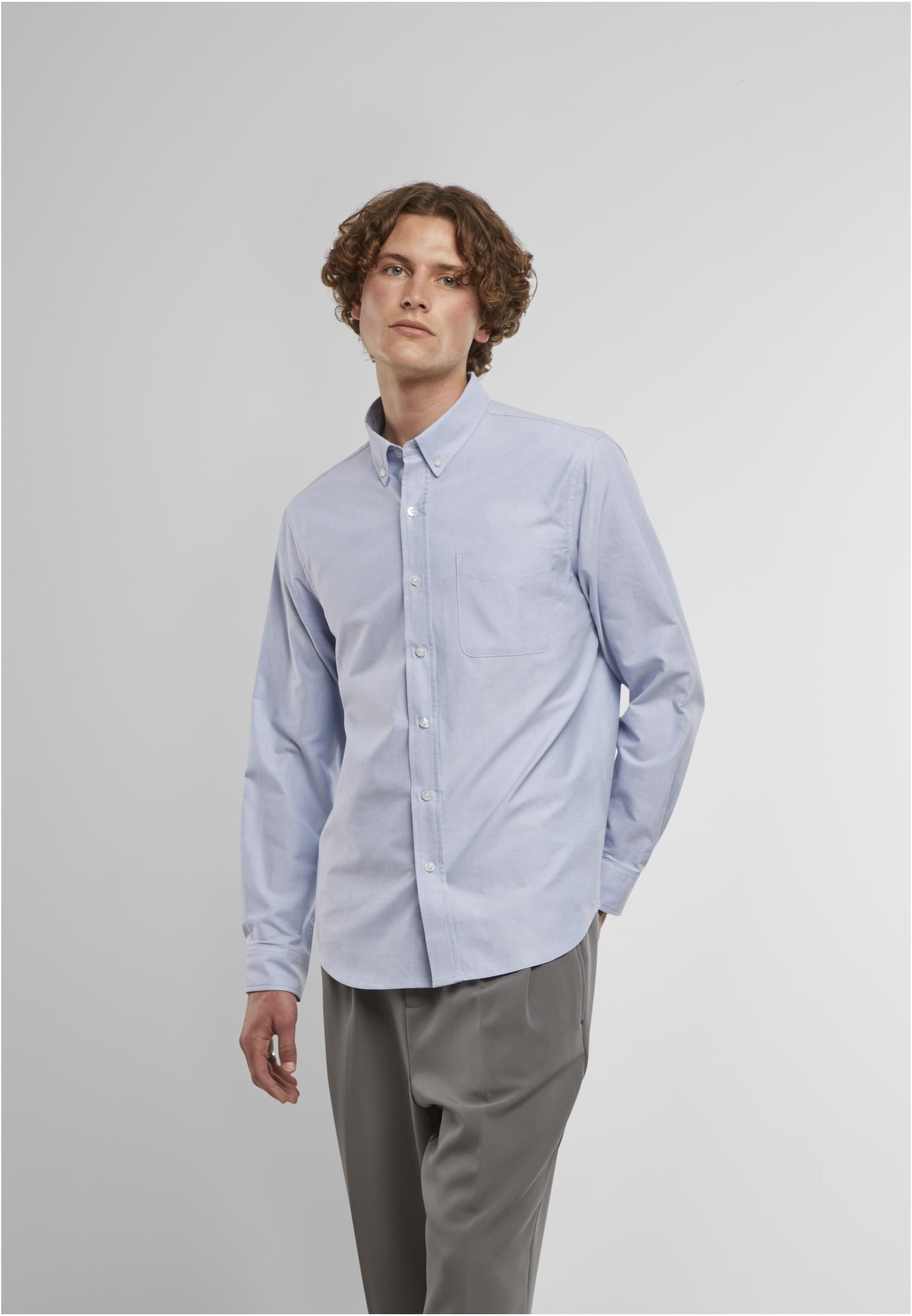 Button Up Oxford Shirt lighthorizonblue | lighthorizonblue