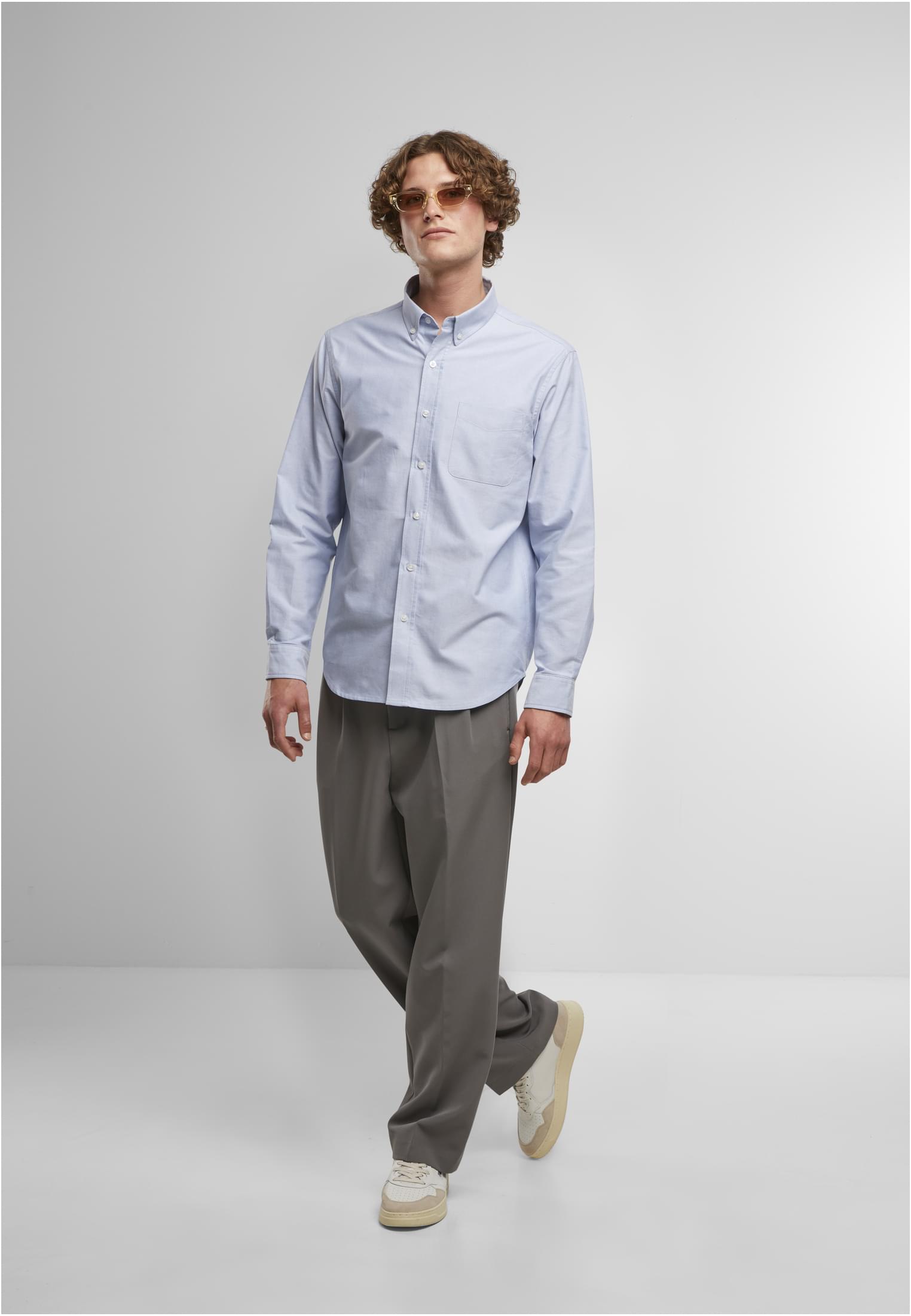 Button Up Oxford Shirt lighthorizonblue | lighthorizonblue