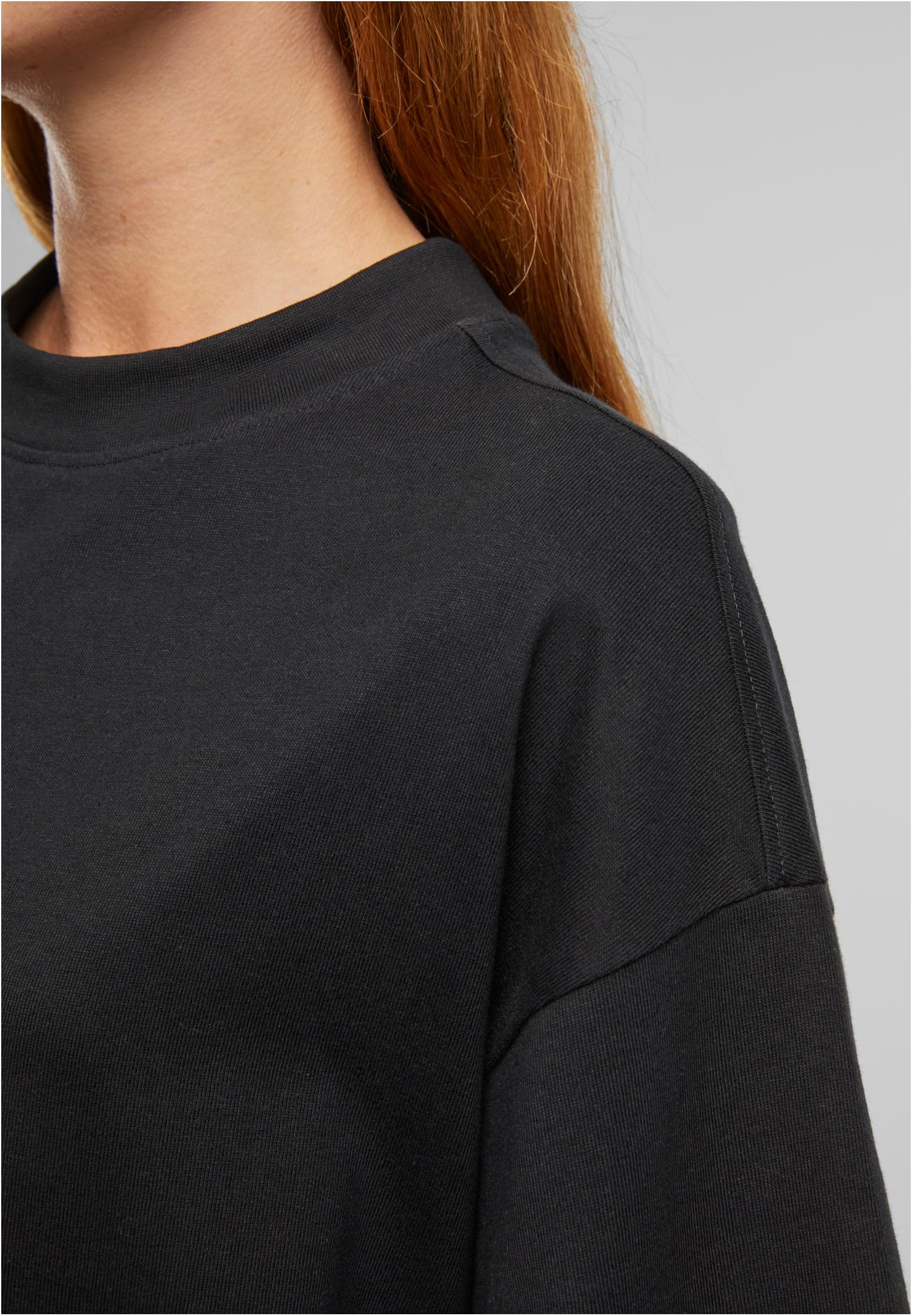 Ladies Heavy Oversized Tee Dress black | black