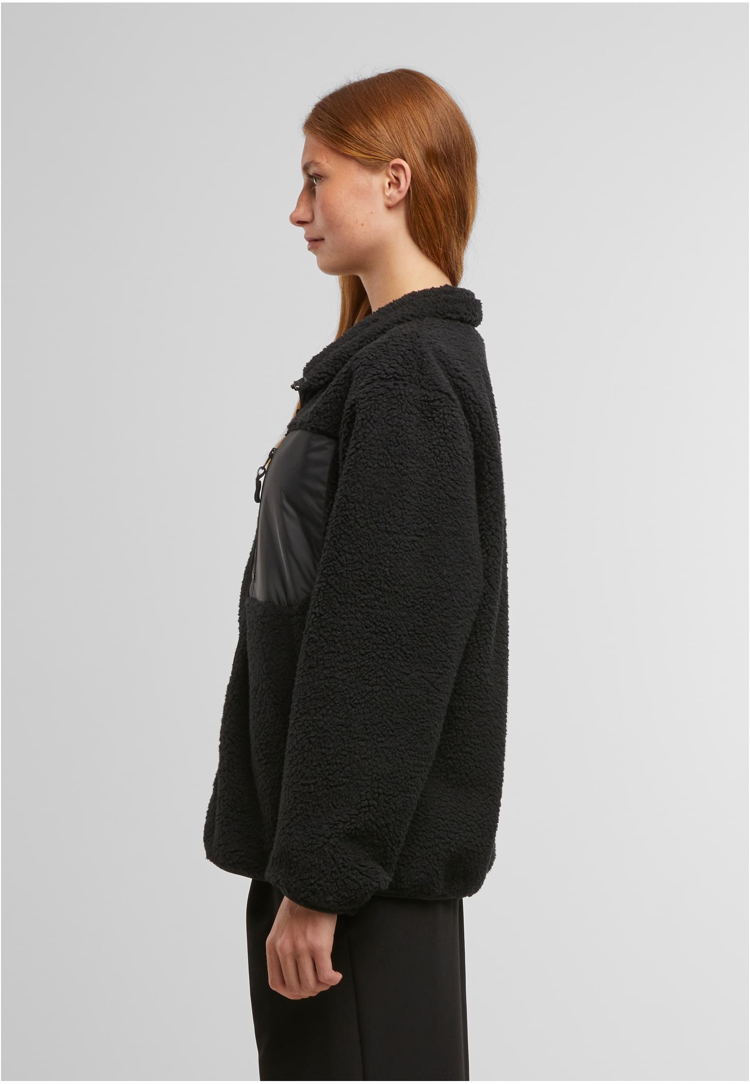 Bonded Sherpa Jacket black | black