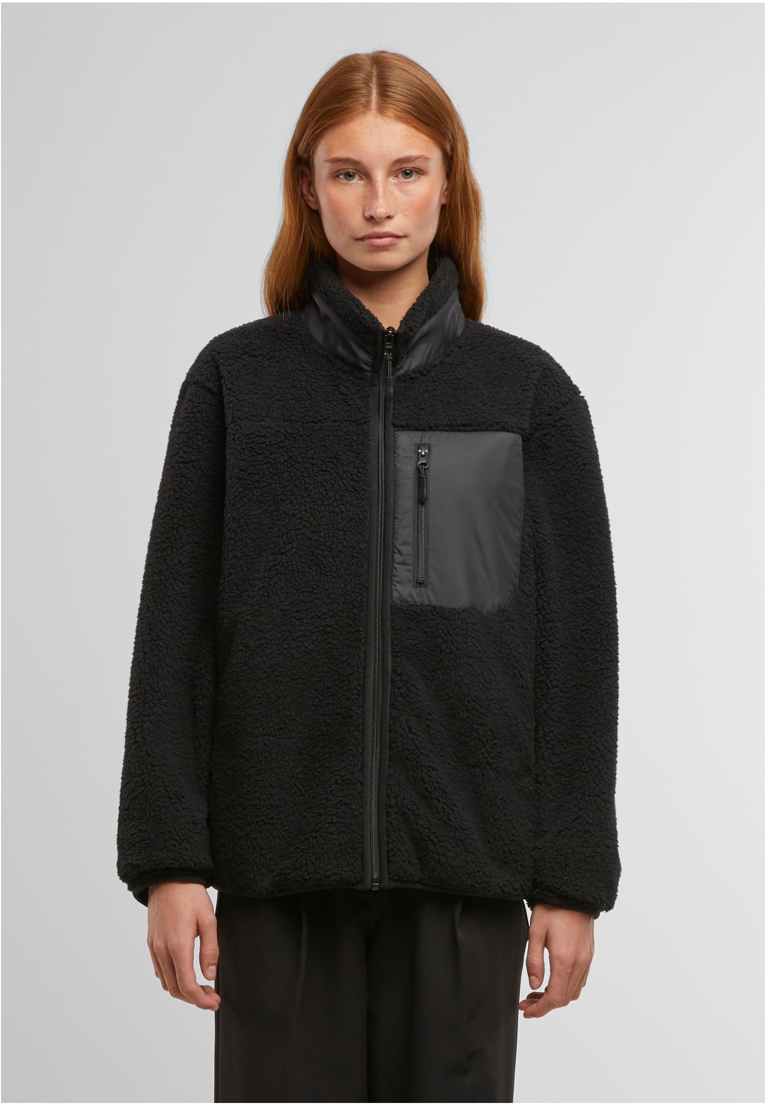 Bonded Sherpa Jacket black | black