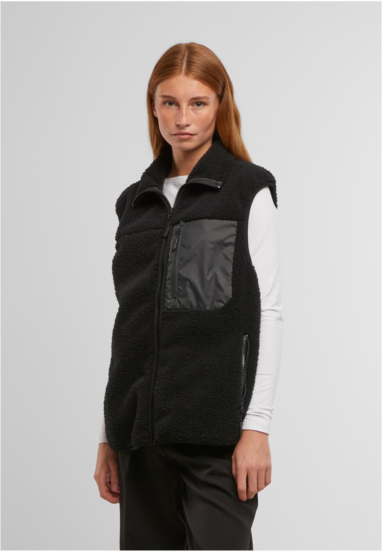Bonded Sherpa Vest black | black
