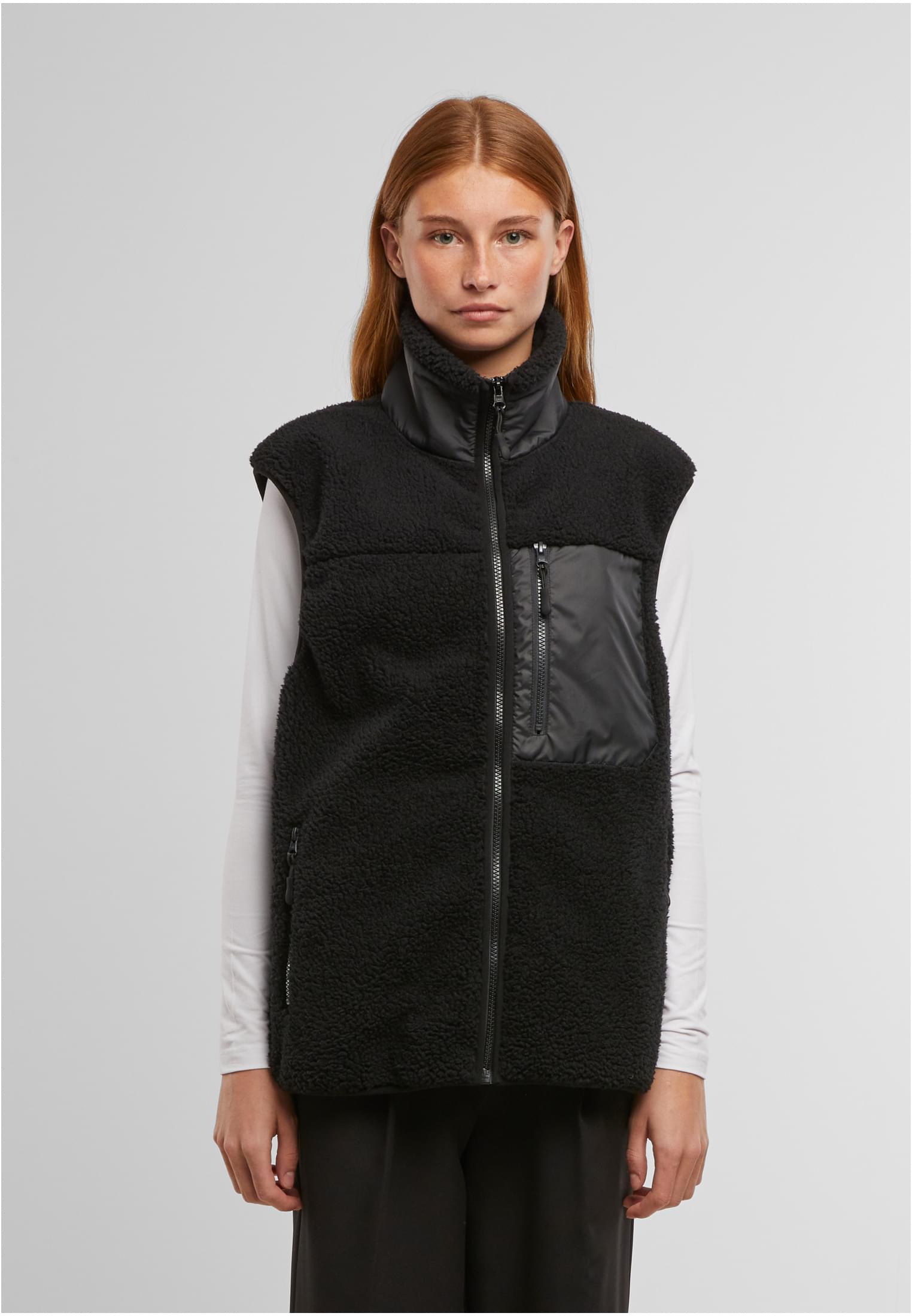 Bonded Sherpa Vest black | black